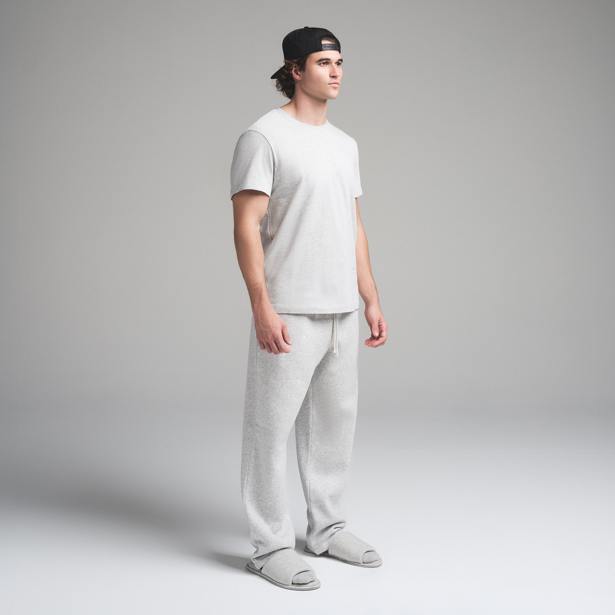SKIMS COTTON MENS CLASSIC T-SHIRT | LIGHT HEATHER GREY - Sneaker Türkiye