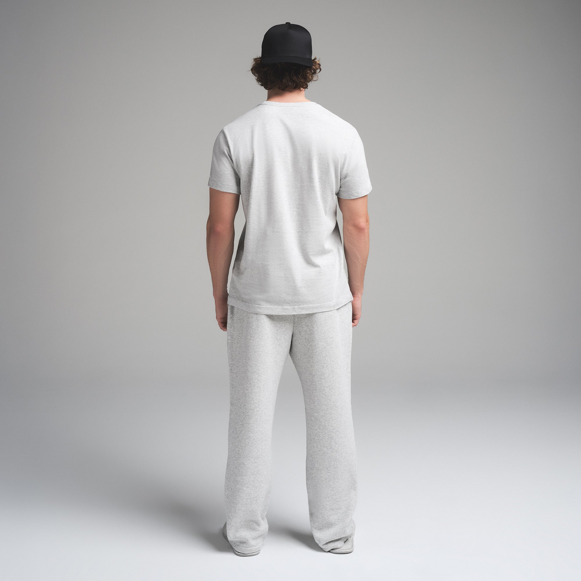 SKIMS COTTON MENS CLASSIC T-SHIRT | LIGHT HEATHER GREY - Sneaker Türkiye