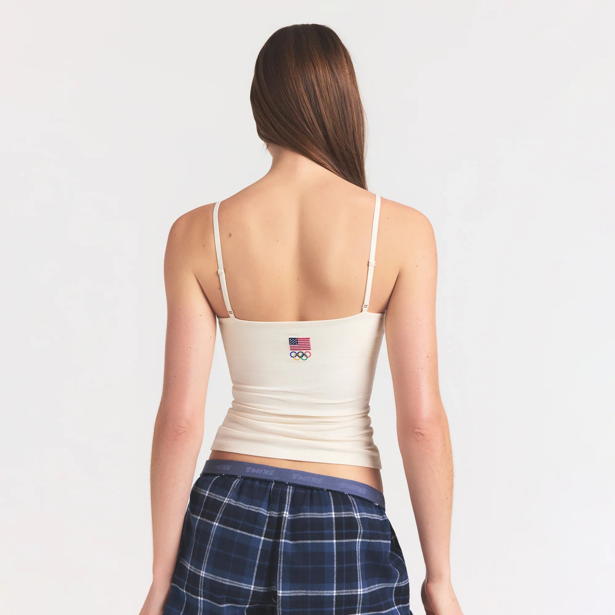 SKIMS FOR TEAM USA COTTON JERSEY OLYMPIC CAMI | ECRU - Sneaker Türkiye