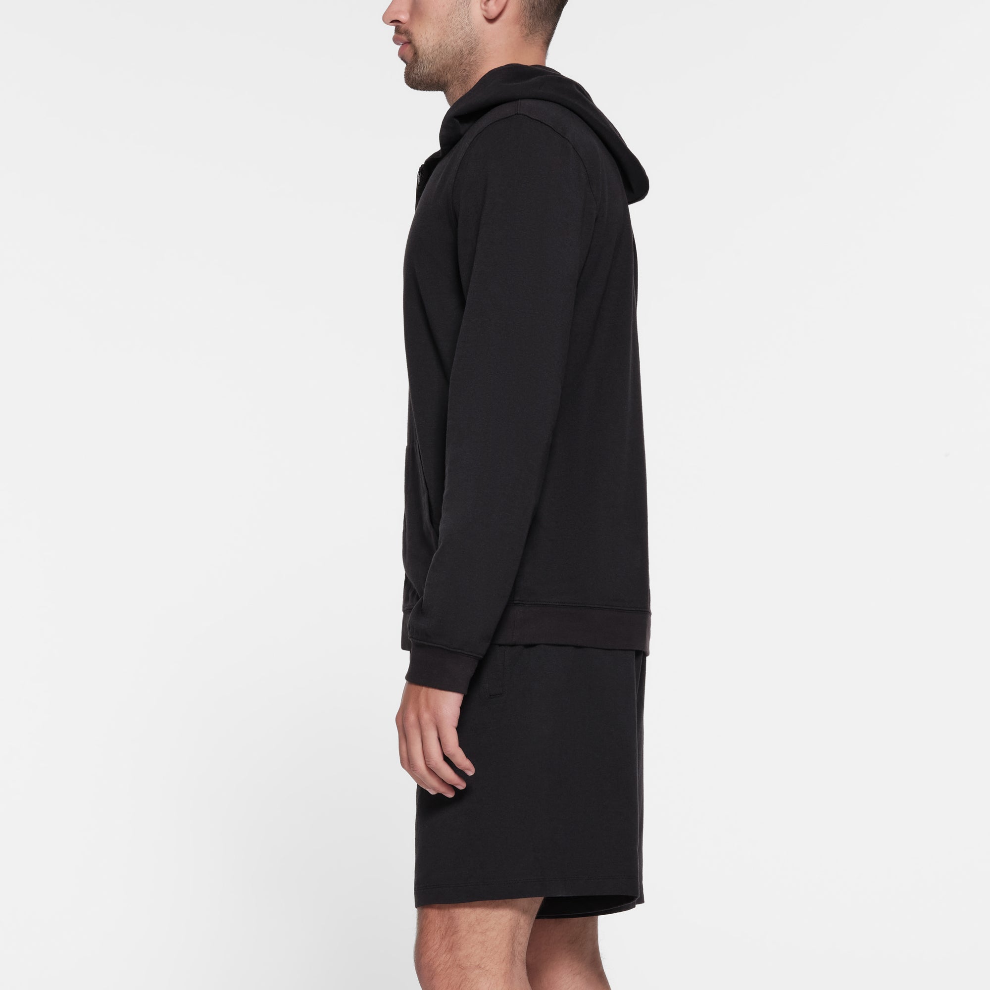 SKIMS JERSEY LOUNGE MENS ZIP UP HOODIE | OBSIDIAN - Sneaker Türkiye