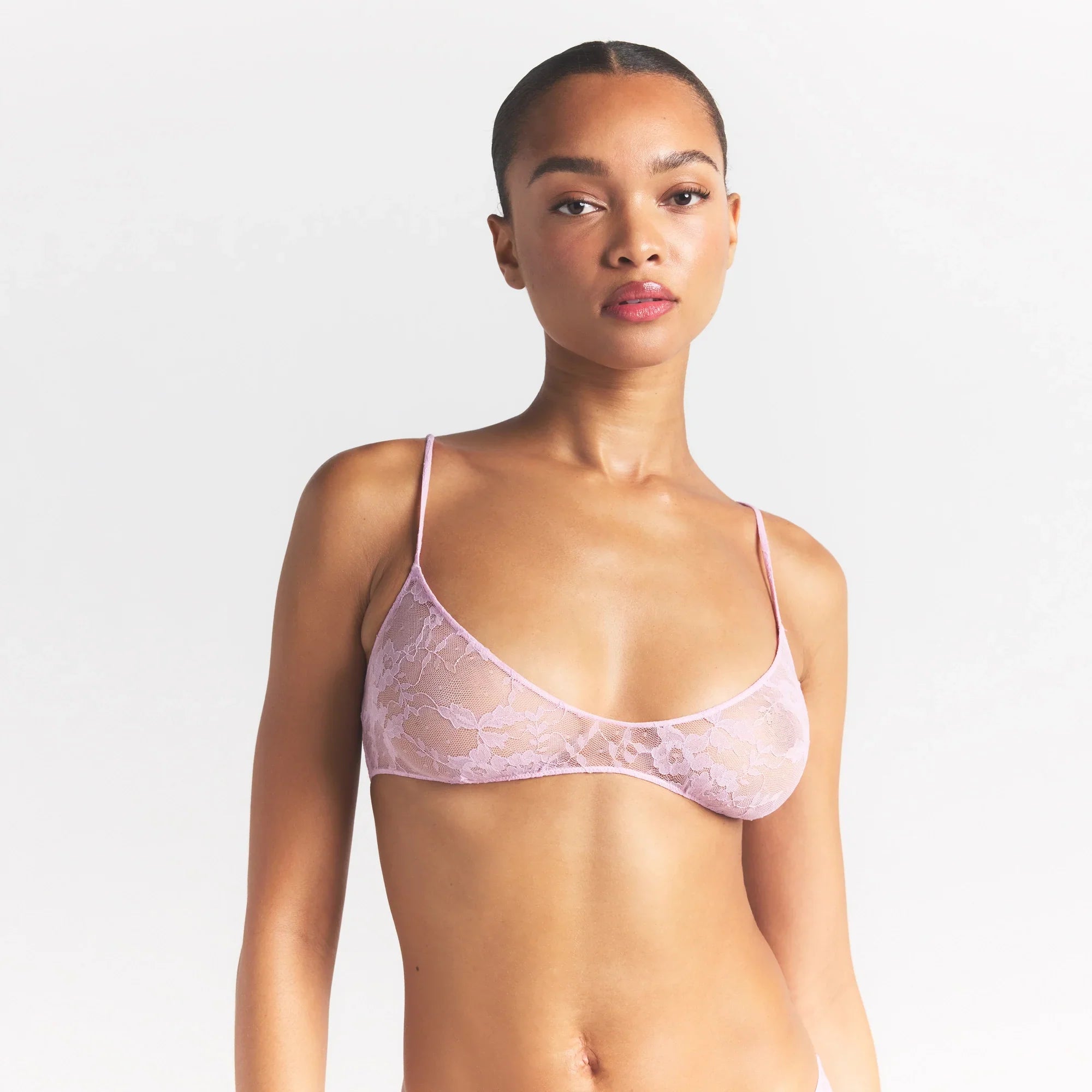 SKIMS STRETCH LACE SKIMPY SCOOP BRALETTE | BABY PINK - Sneaker Türkiye