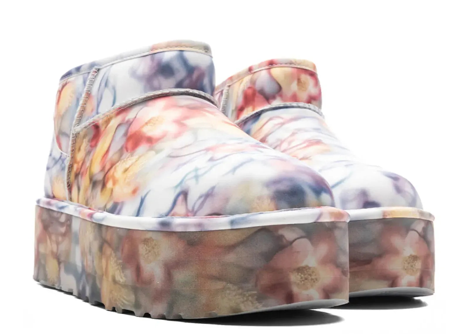 Ugg Classic Ultra Mini Platform Boot Collina Strada Light Blue Floral - Sneaker Türkiye