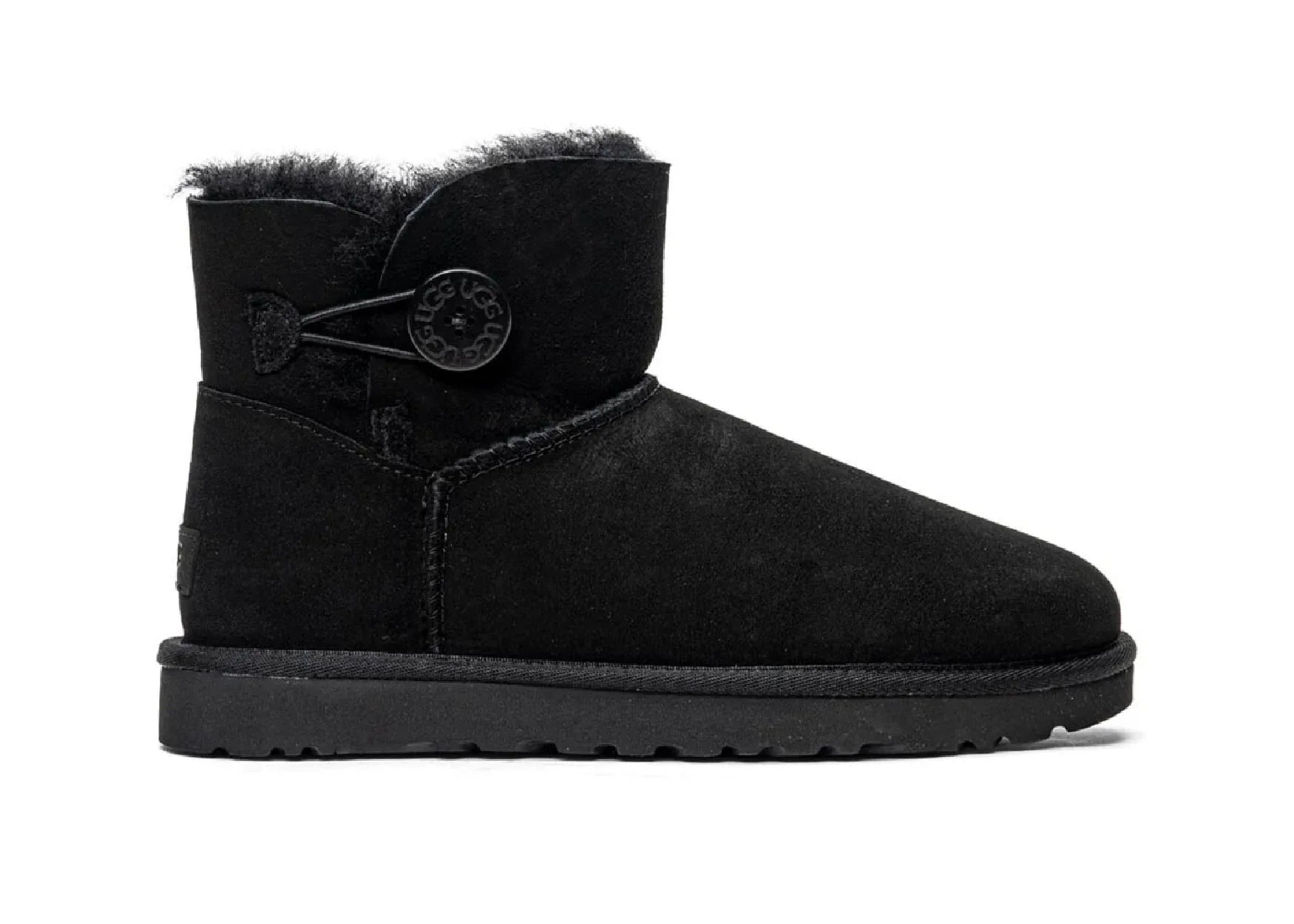 Ugg Mini Bailey Button II Black - Sneaker Türkiye