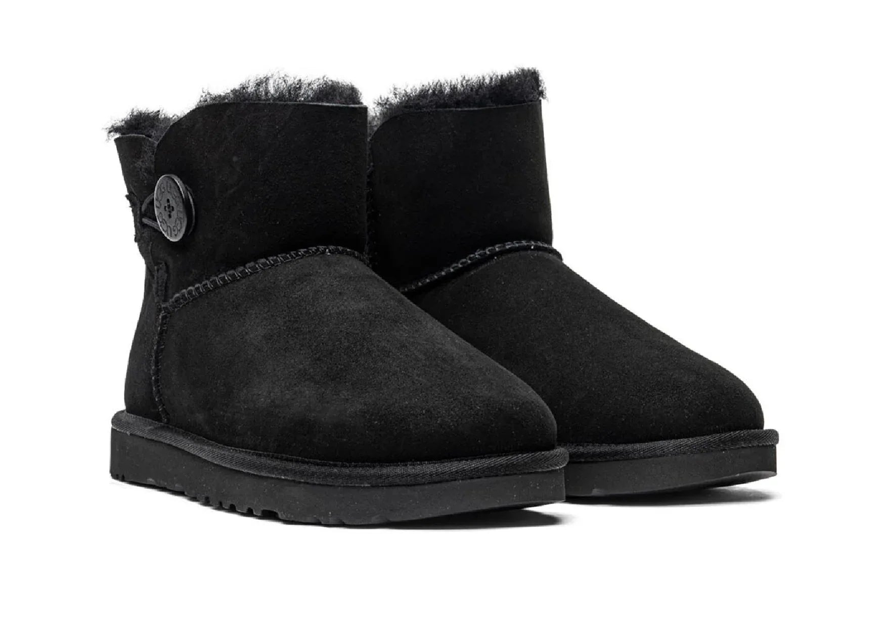 Ugg Mini Bailey Button II Black - Sneaker Türkiye
