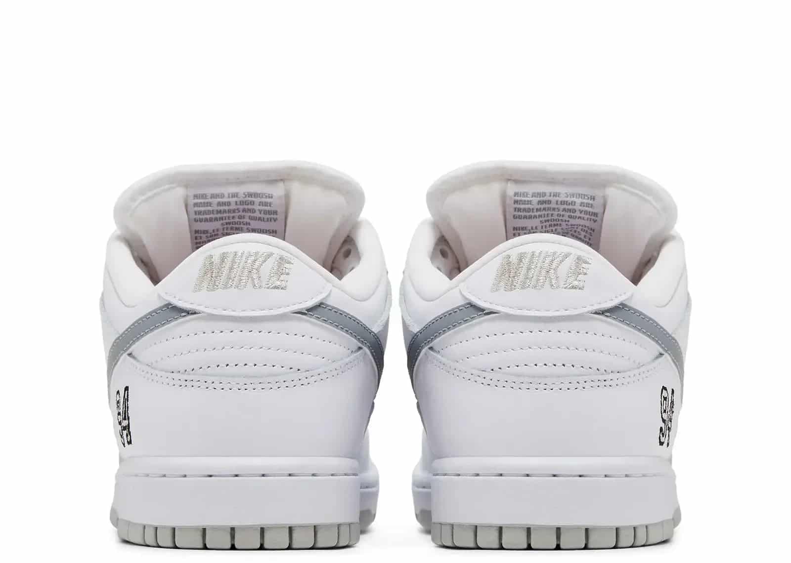 Nike Dunk Low Supreme 94 White Metallic Silver - Sneaker Türkiye