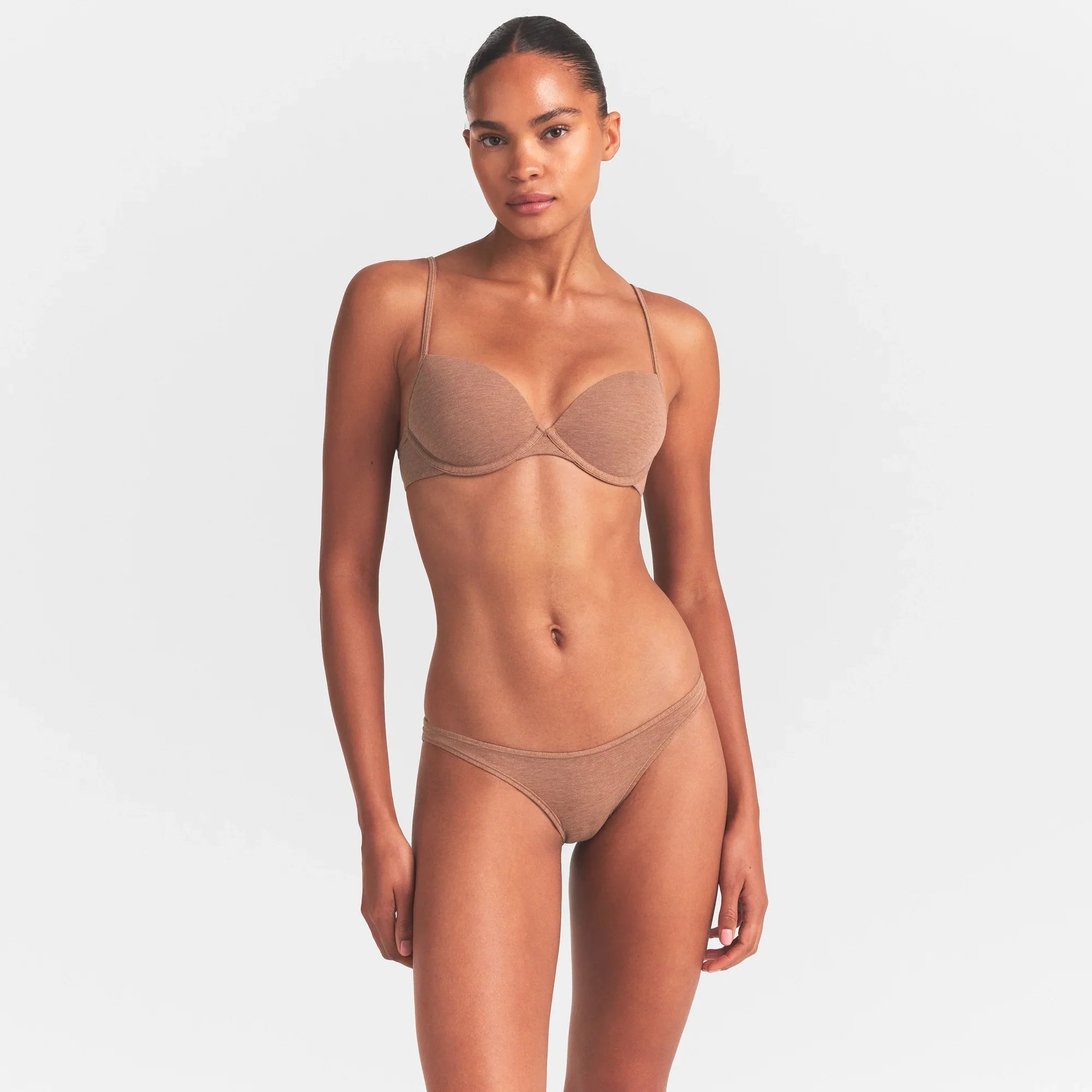 SKIMS EVERYDAY COTTON BIKINI | SIENNA HEATHER - Sneaker Türkiye