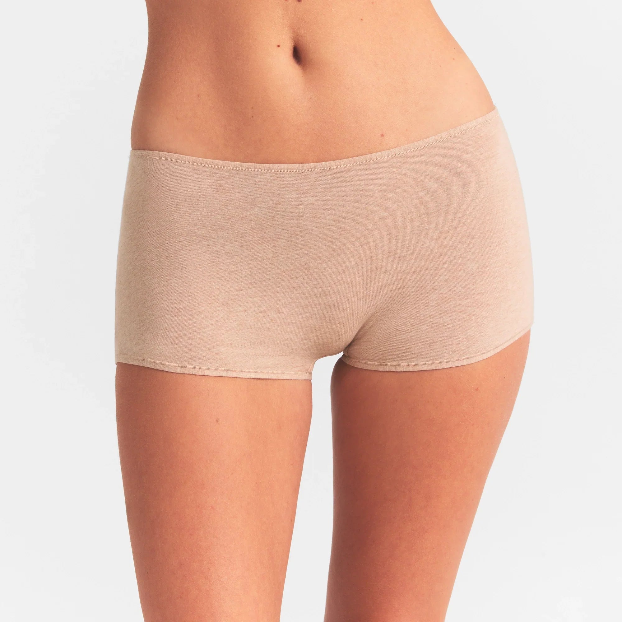 SKIMS EVERYDAY COTTON BOY SHORT | CLAY HEATHER - Sneaker Türkiye