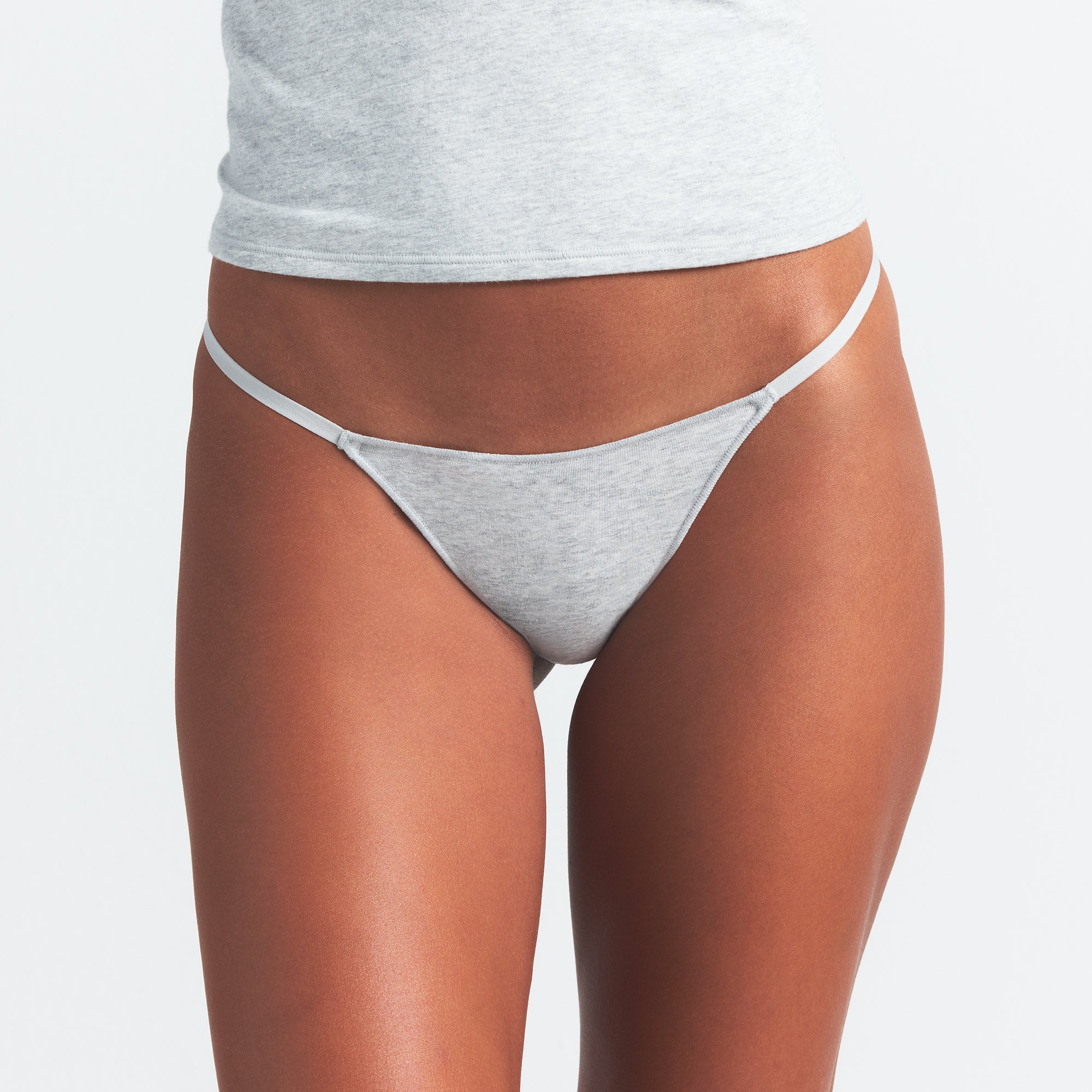 SKIMS LIGHTWEIGHT COTTON STRING THONG 10-PACK | HEATHER SOOT MULTI - Sneaker Türkiye
