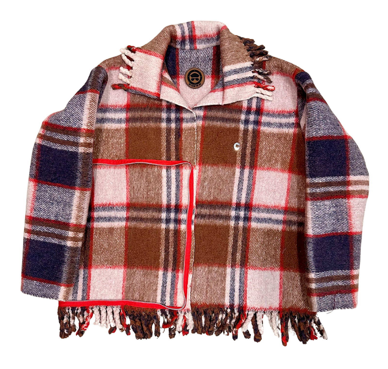 Cointel The Redline Fringe Plaid Coat - Sneaker Türkiye