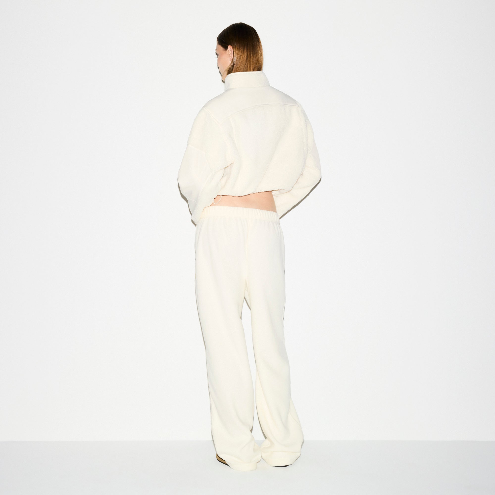 SKIMS OUTDOOR FLEECE STRAIGHT LEG PANT | ECRU - Sneaker Türkiye