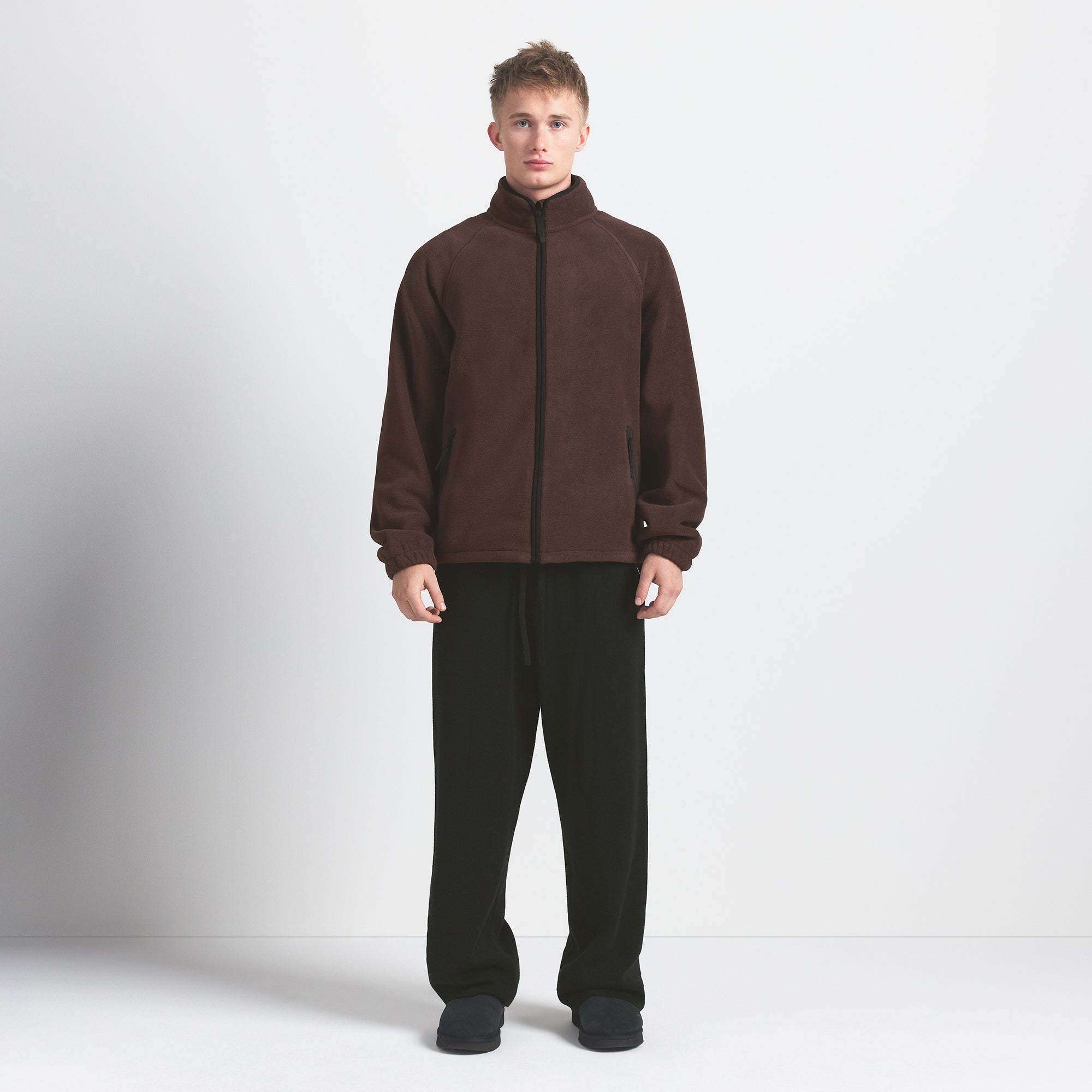 SKIMS ARCTIC FLEECE MENS ZIP UP JACKET | ESPRESSO - Sneaker Türkiye
