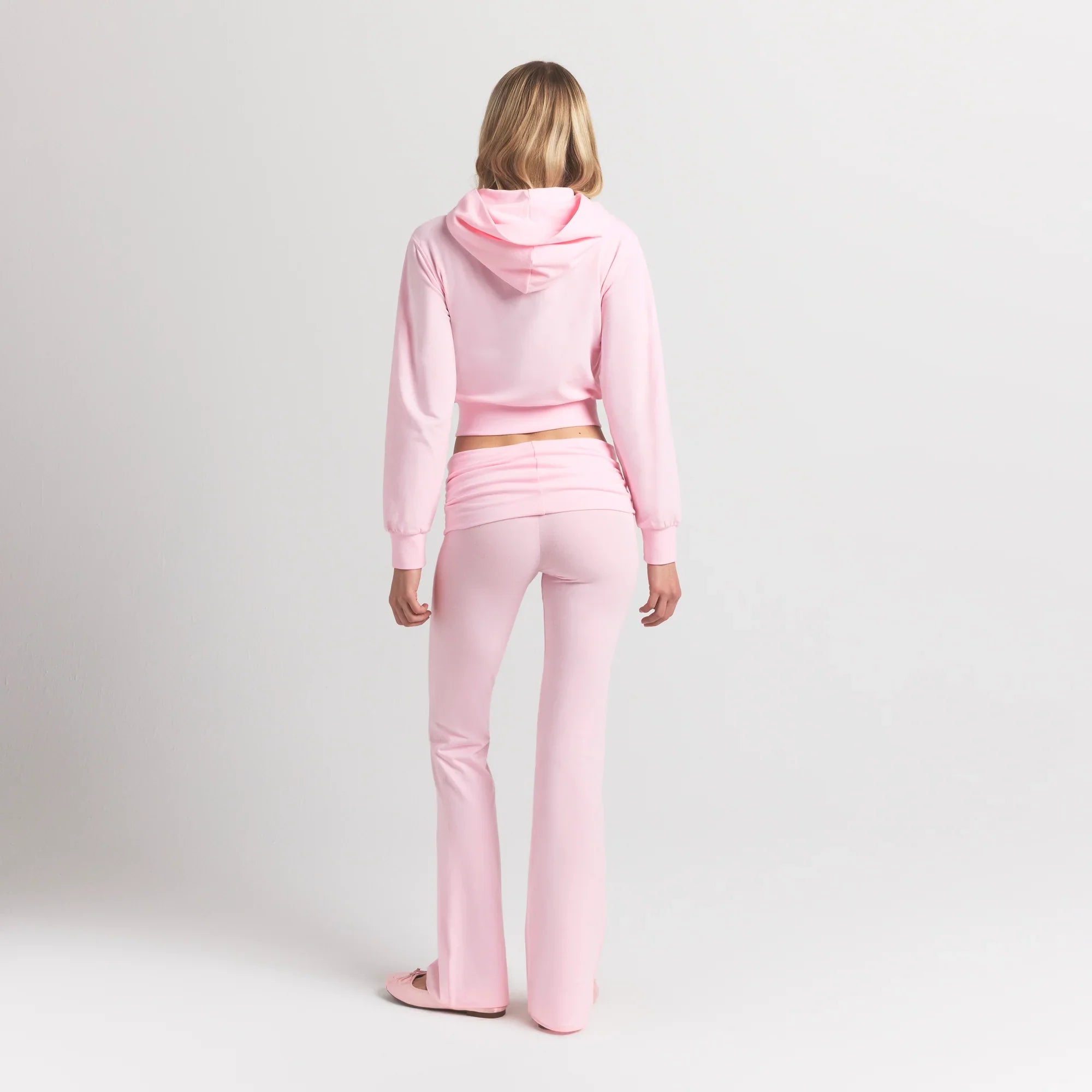 SKIMS COTTON JERSEY ZIP UP HOODIE | CHERRY BLOSSOM - Sneaker Türkiye