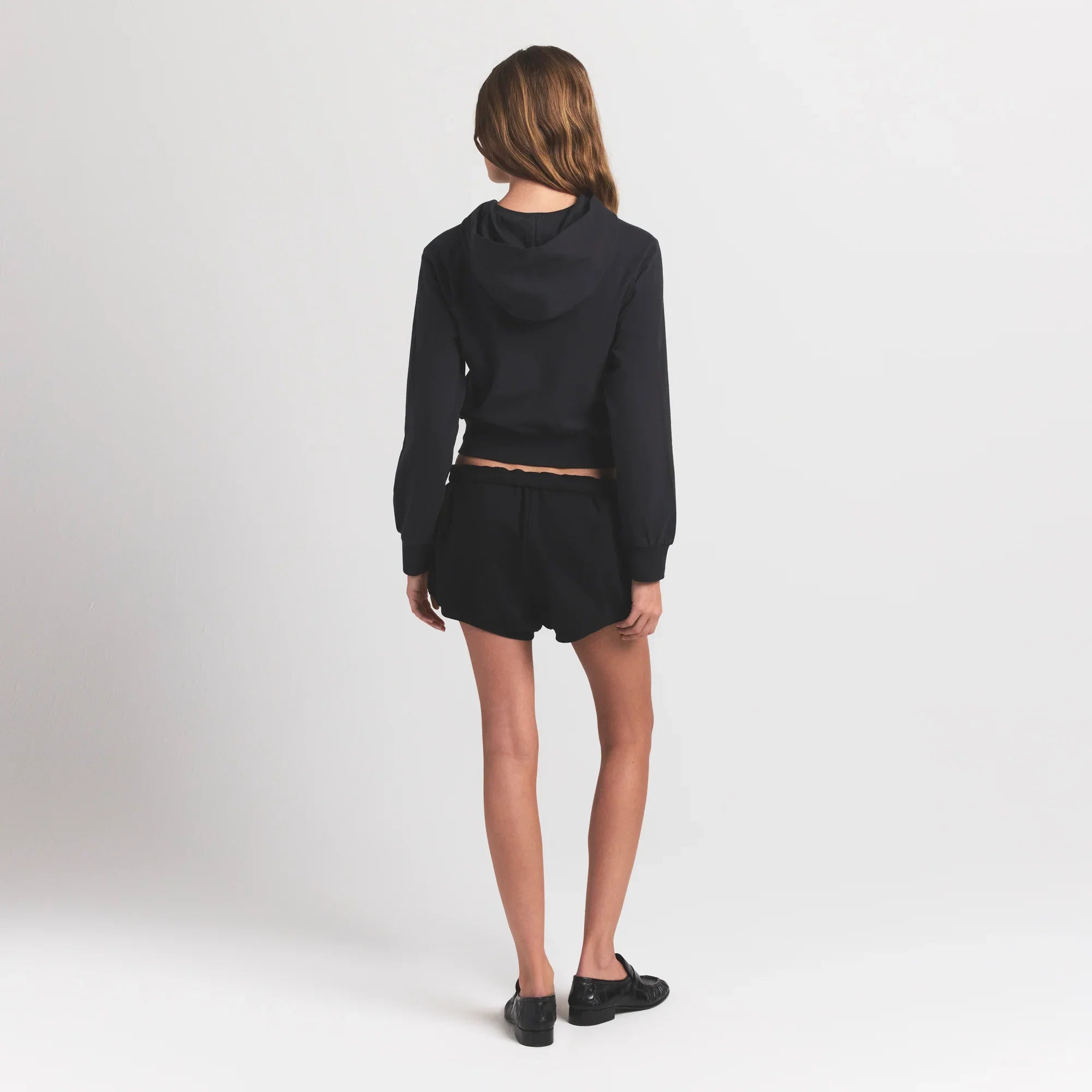 SKIMS COTTON JERSEY ZIP UP HOODIE | SOOT - Sneaker Türkiye