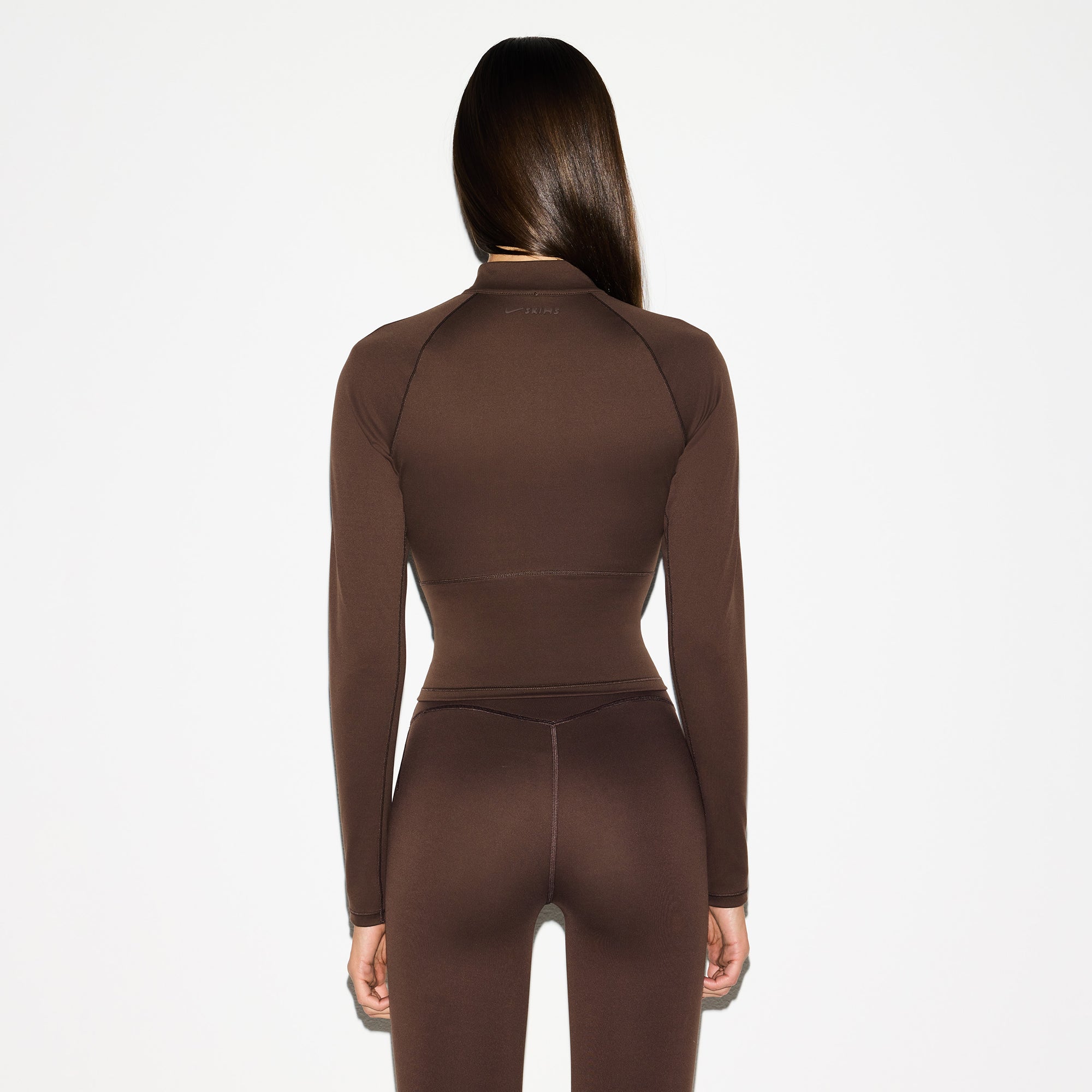 NikeSKIMS MATTE MOCK NECK FULL ZIP JACKET | DARK SEPIA - Sneaker Türkiye