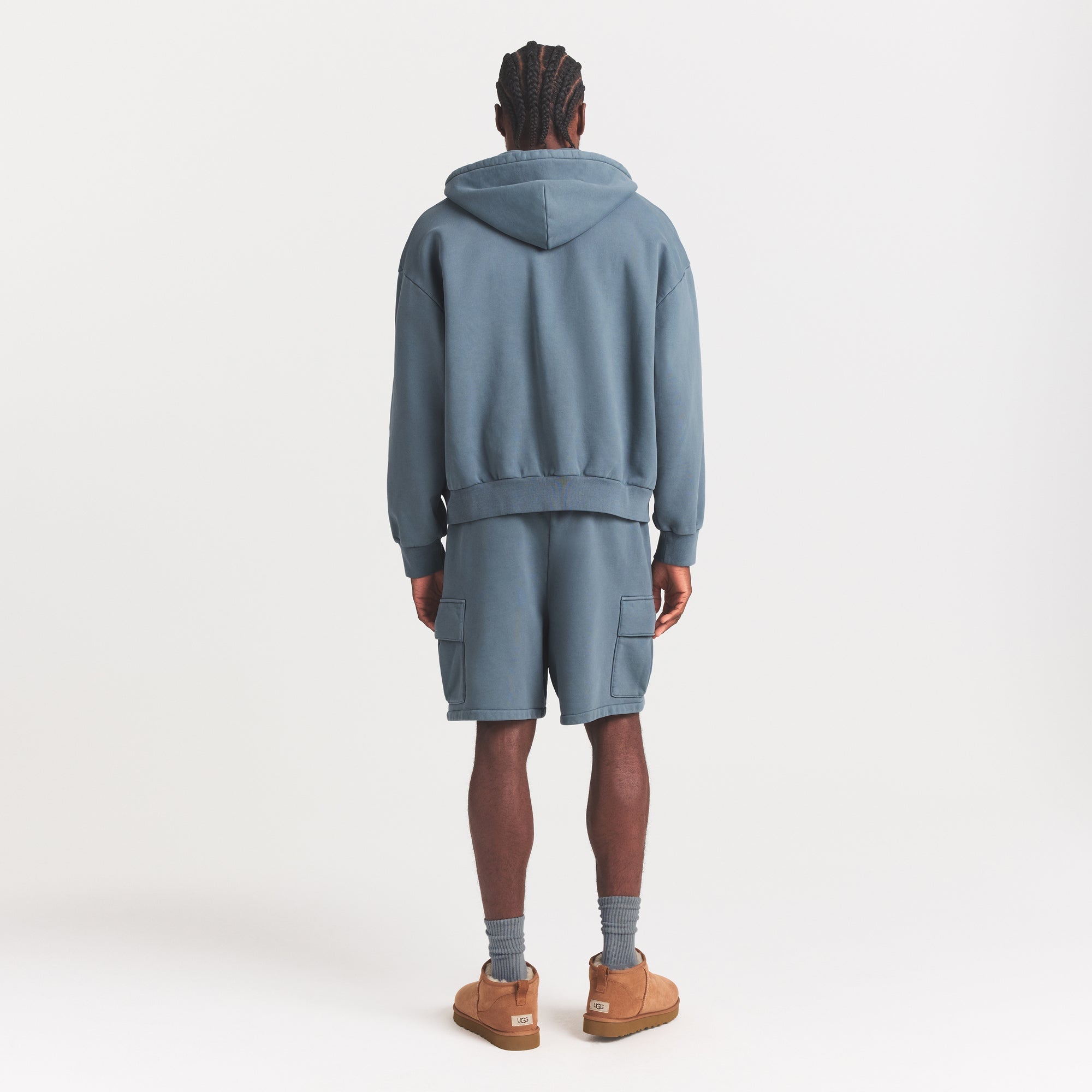 SKIMS HEAVYWEIGHT FLEECE MENS ZIP UP HOODIE | KYANITE - Sneaker Türkiye