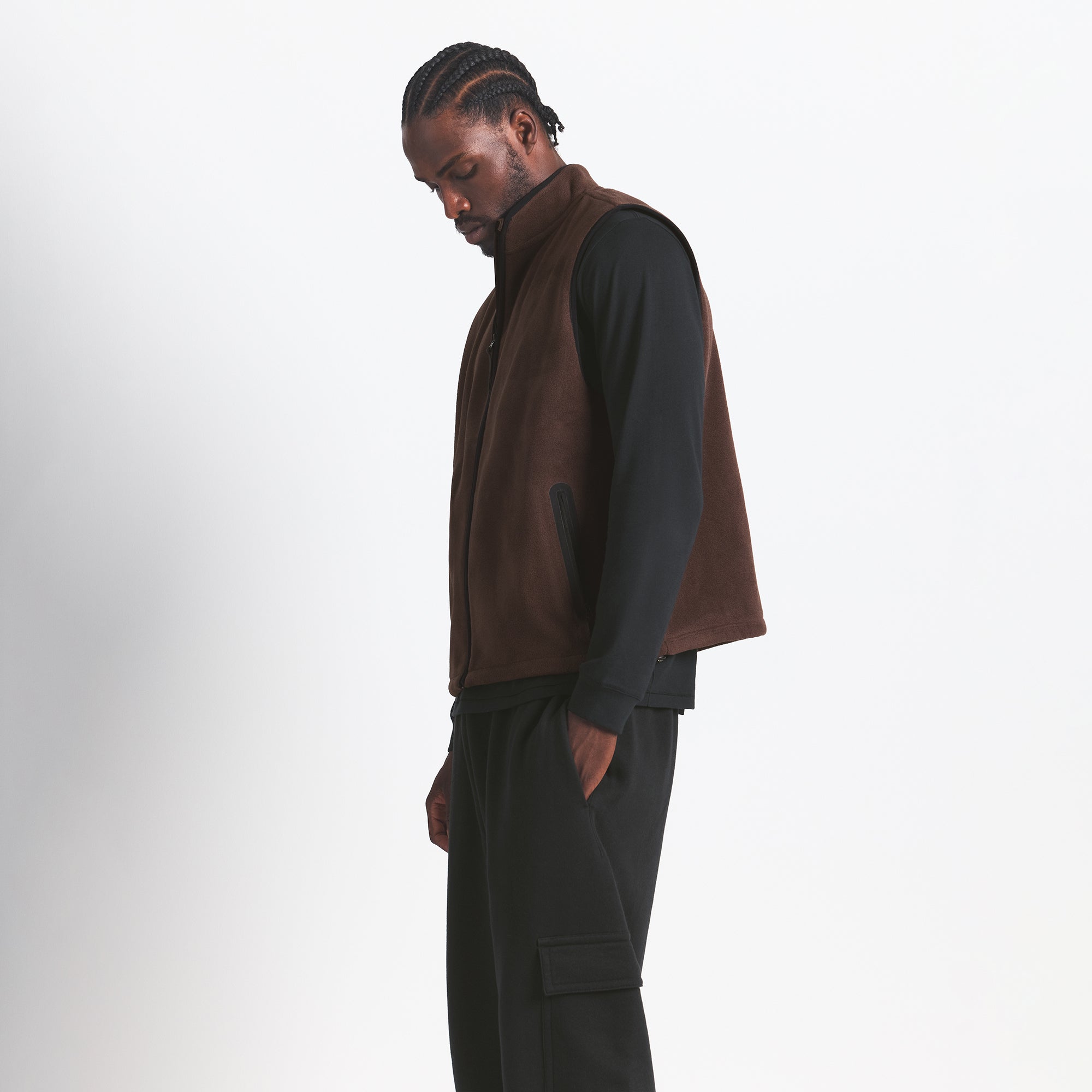 SKIMS ARCTIC FLEECE MENS VEST | ESPRESSO - Sneaker Türkiye