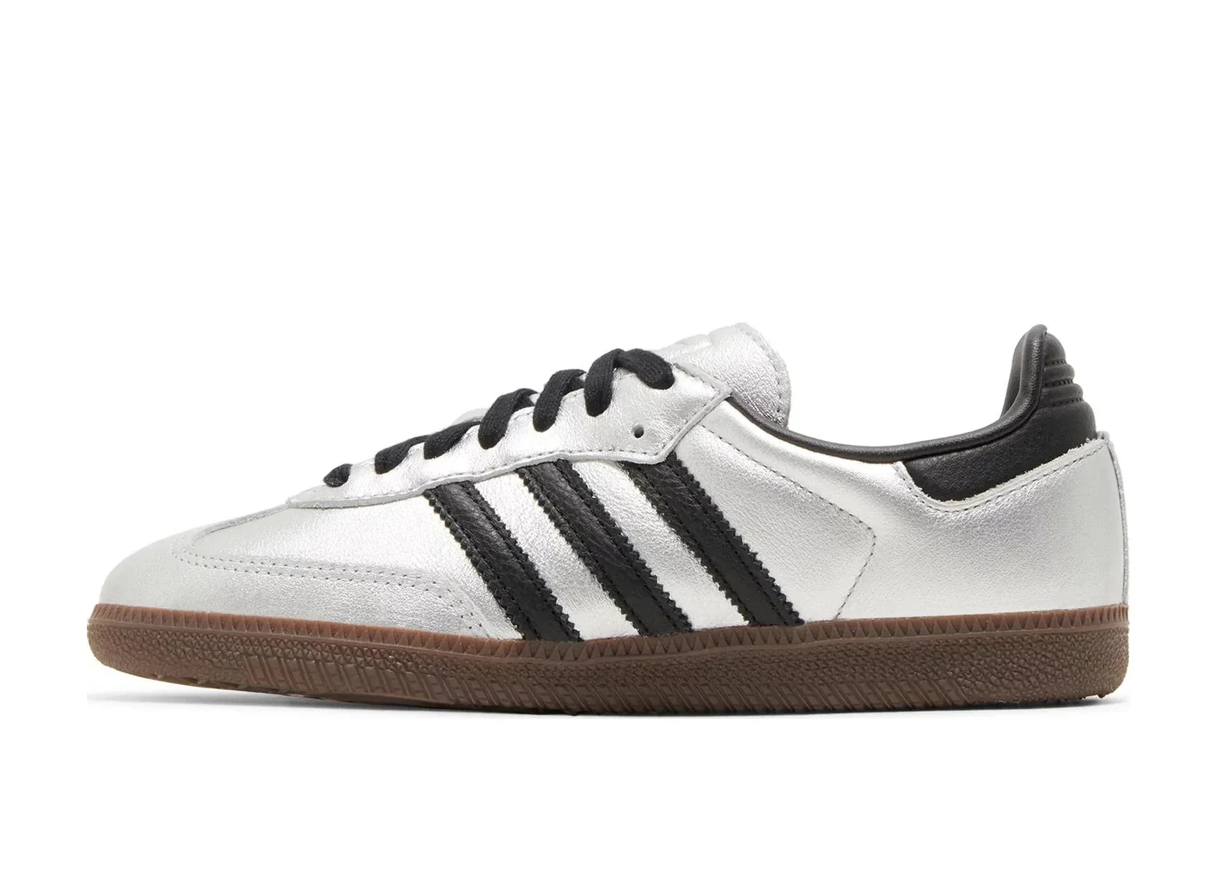adidas Samba OG Silver Metallic Black Gum (W) - Sneaker Türkiye