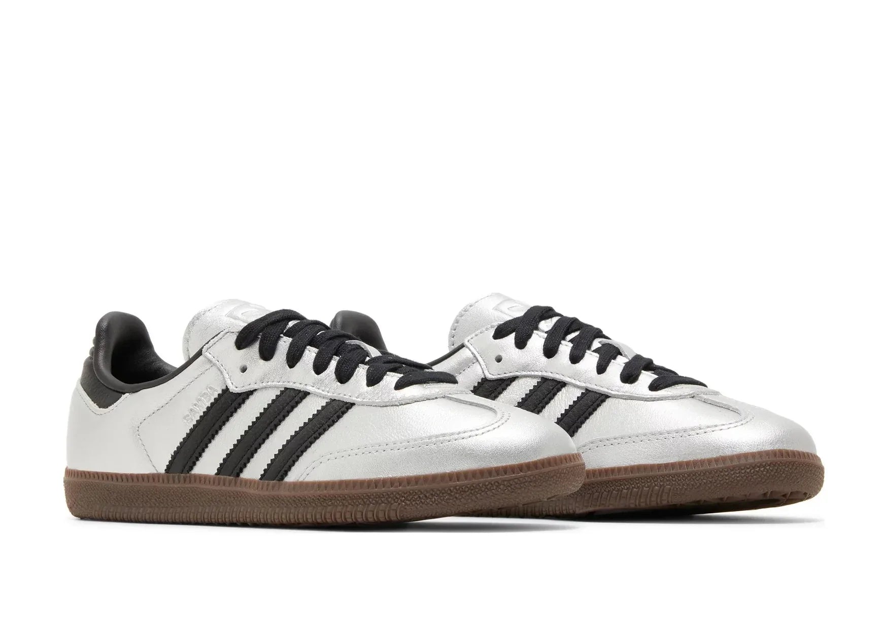 adidas Samba OG Silver Metallic Black Gum (W) - Sneaker Türkiye