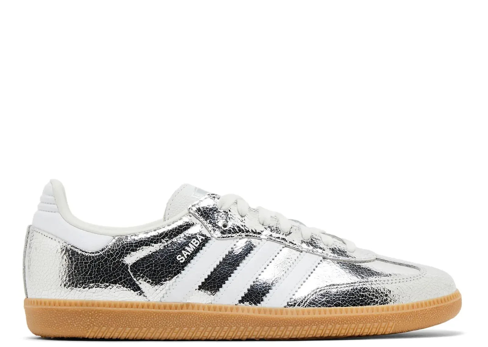 adidas Samba OG Silver Metallic Cracked Leather (W) - Sneaker Türkiye