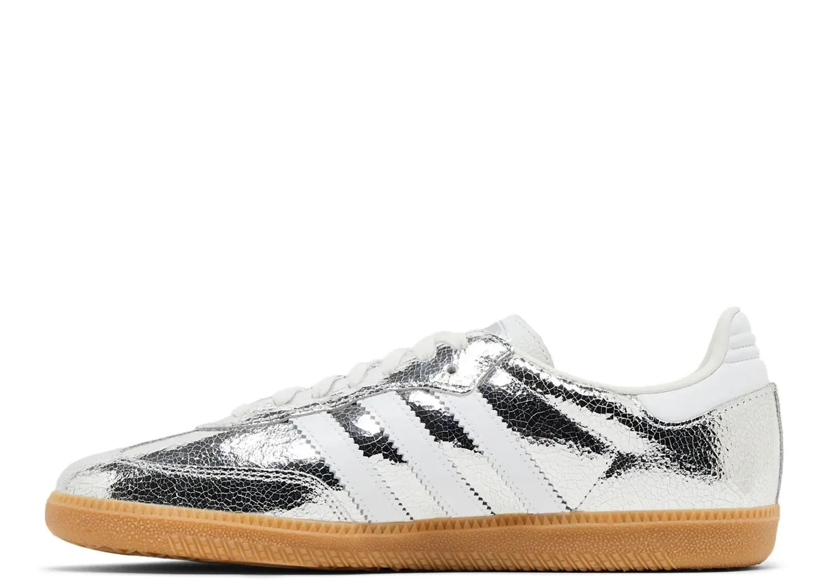 adidas Samba OG Silver Metallic Cracked Leather (W) - Sneaker Türkiye