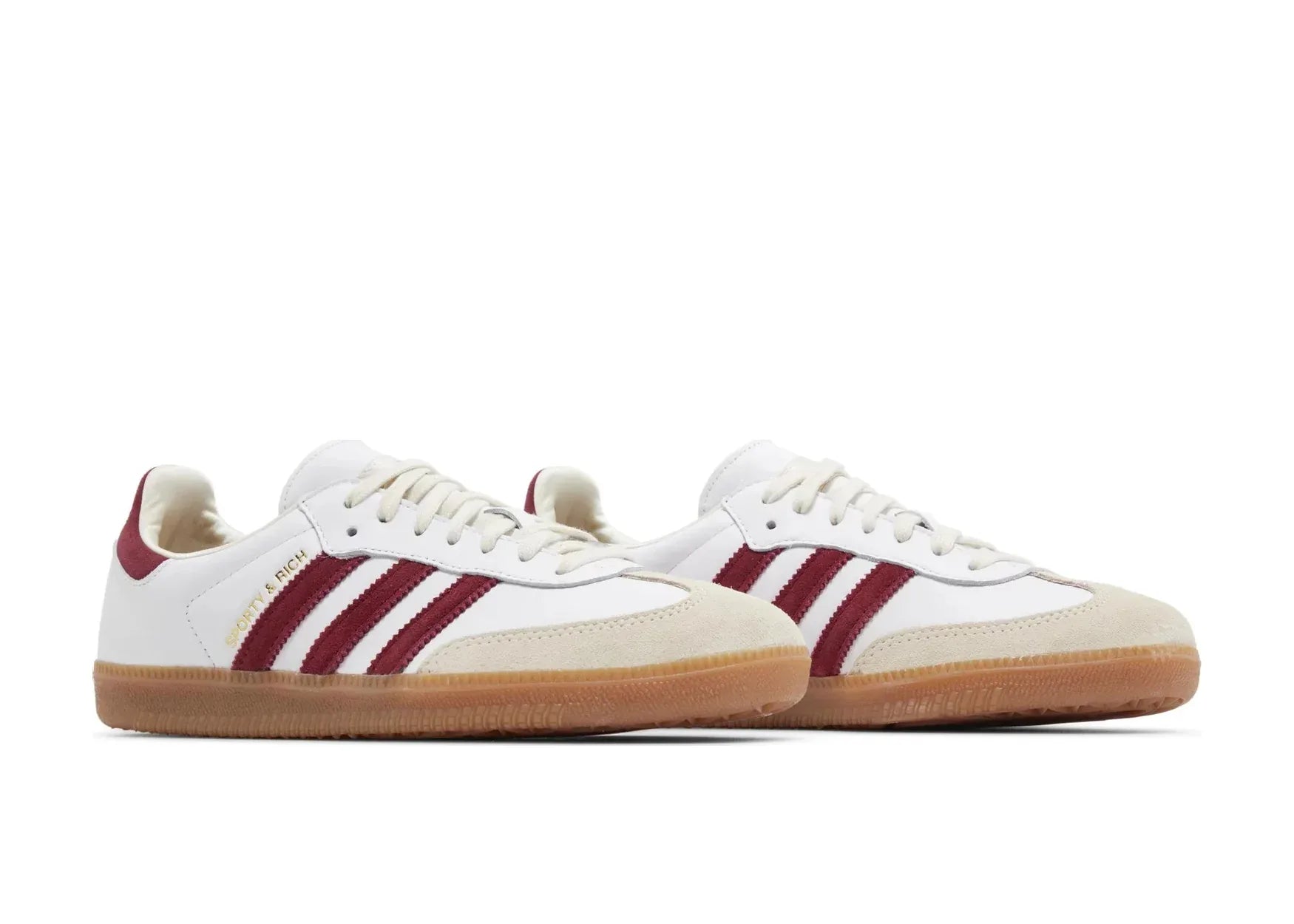adidas Samba Sporty Rich White Collegiate Burgundy - Sneaker Türkiye