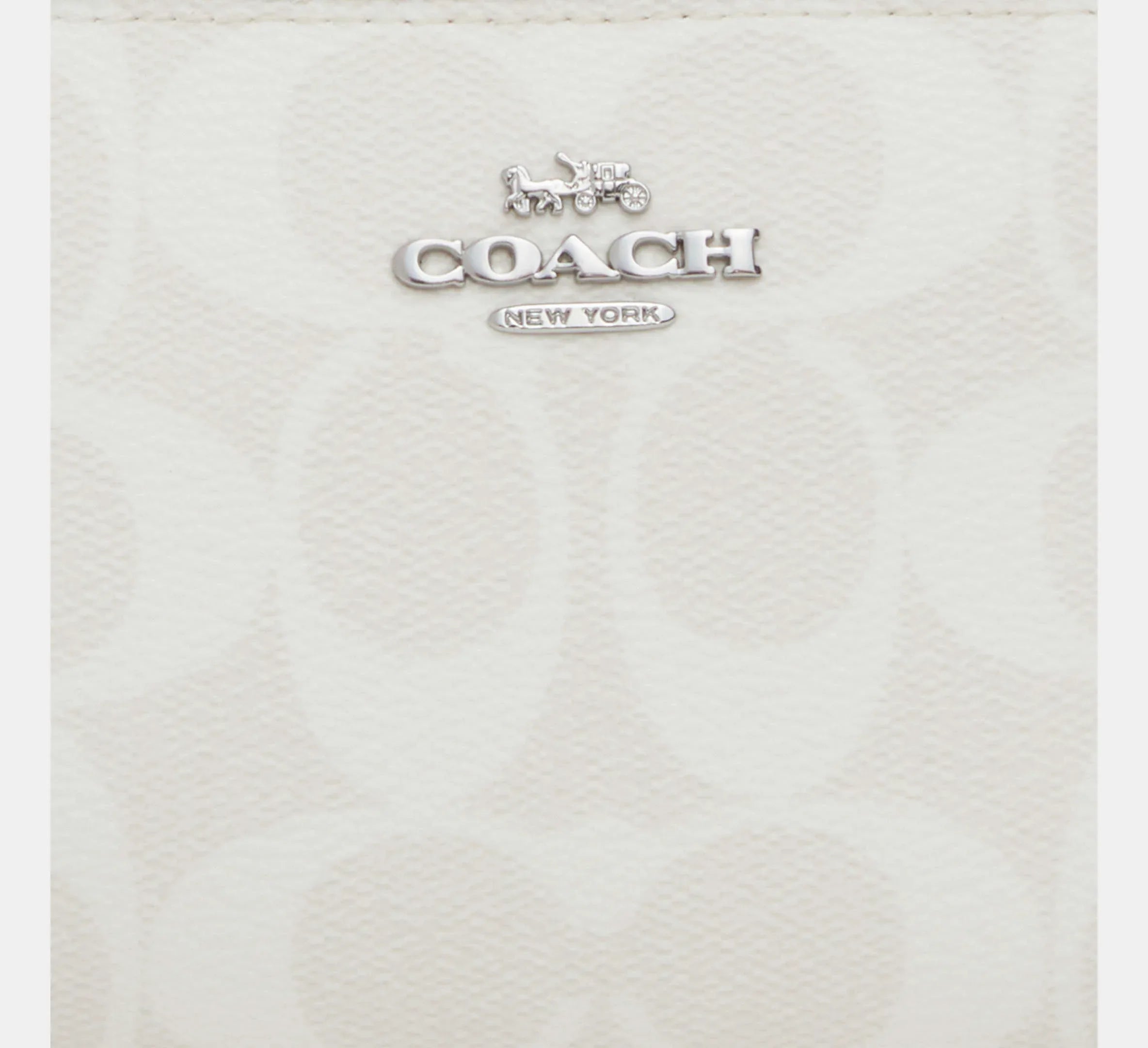 Coach Snap In Signature Wallet White/Chalk Deri - Sneaker Türkiye