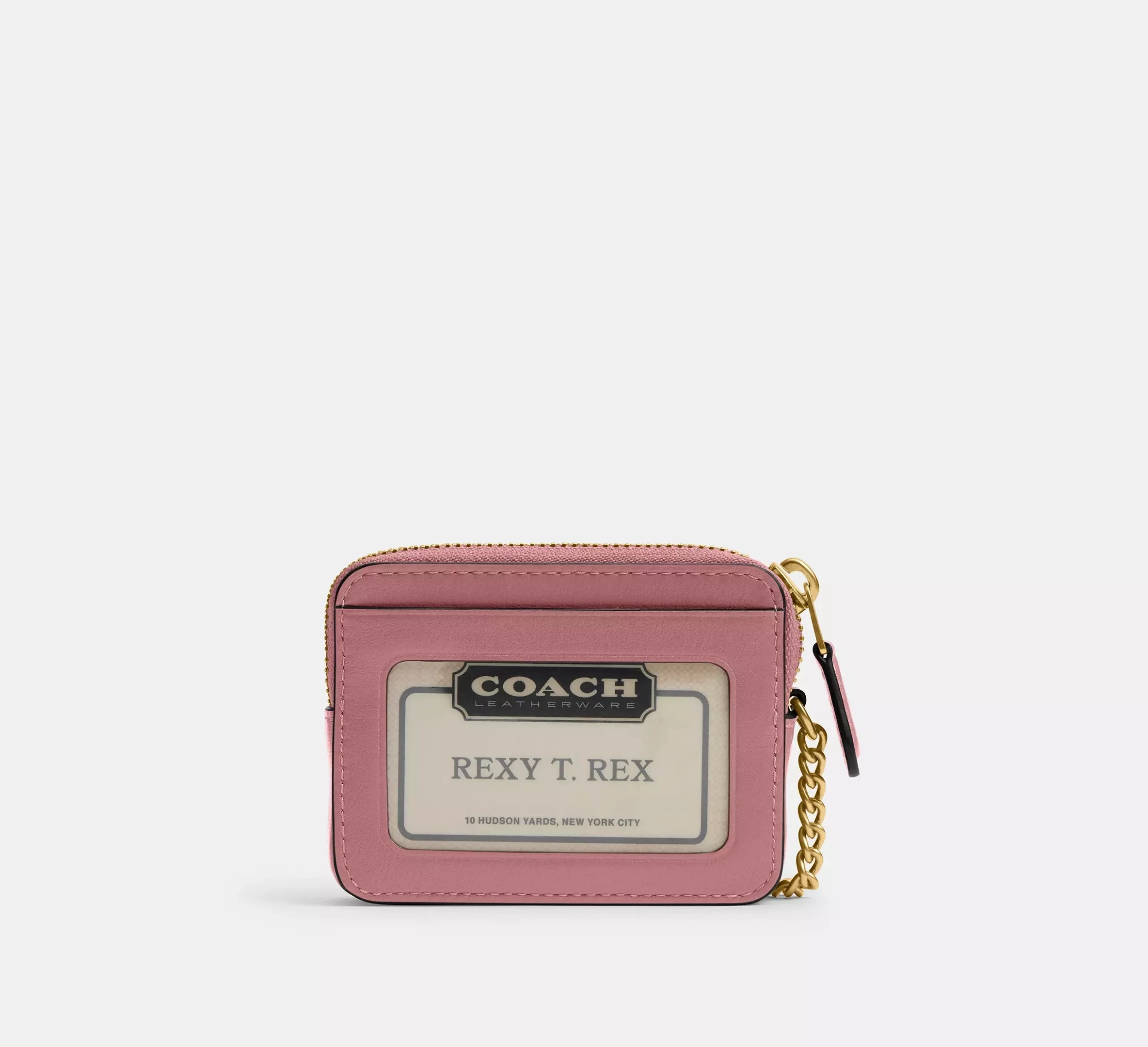 Coach Essential Chain Card Case – Brass/Peony - Sneaker Türkiye