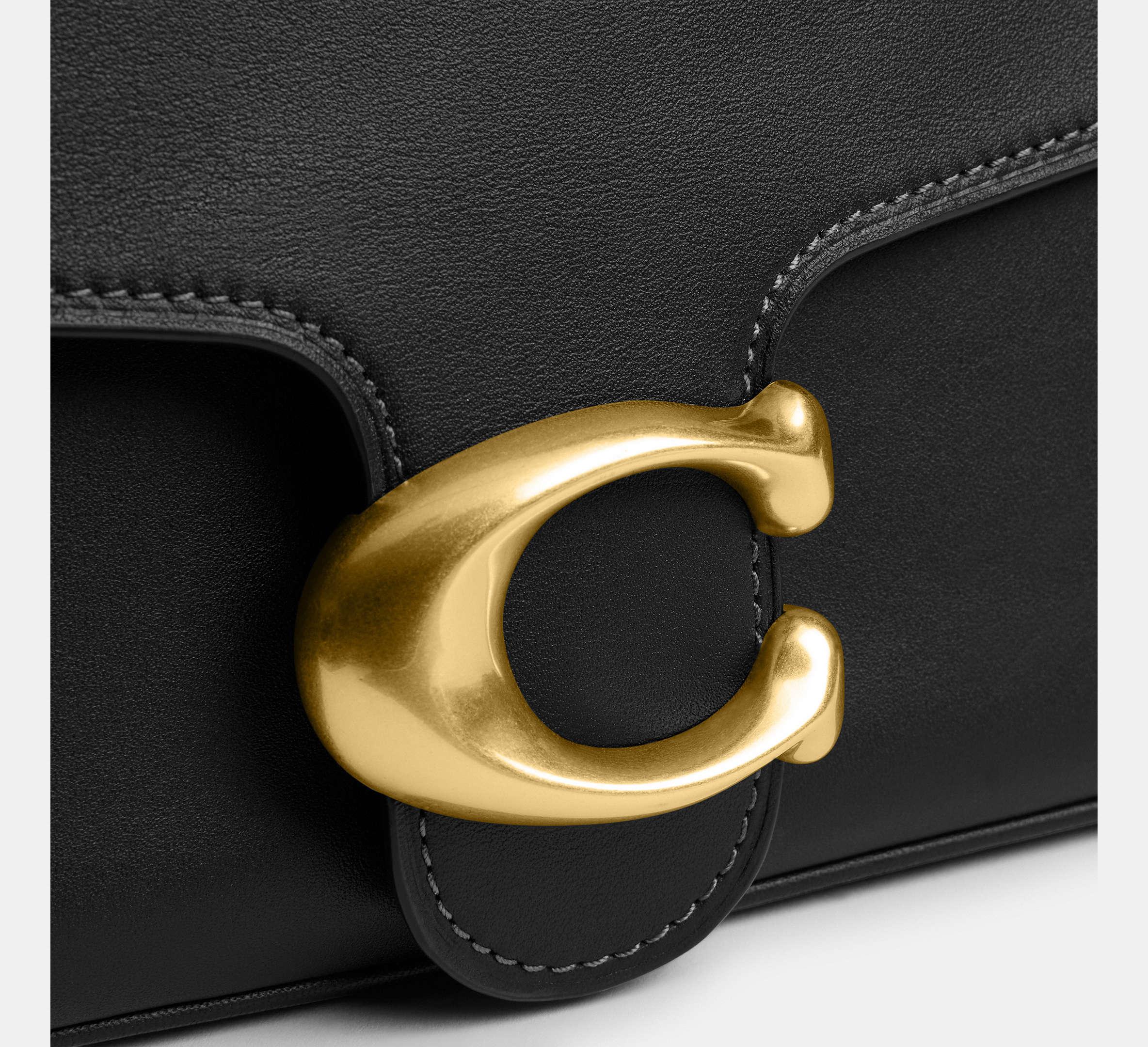 Coach Soft Tabby Shoulder Bag – Brass/Black - Sneaker Türkiye