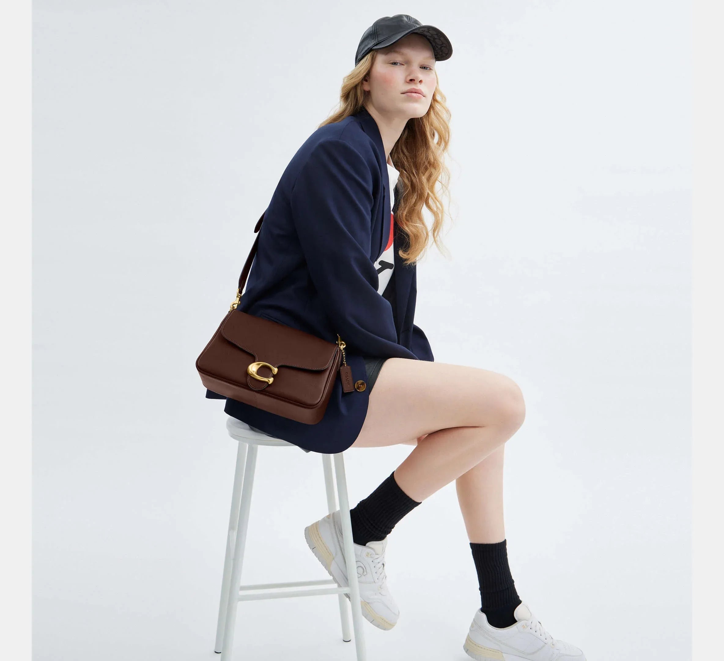 Coach Soft Tabby Shoulder Bag Brass Maple - Sneaker Türkiye