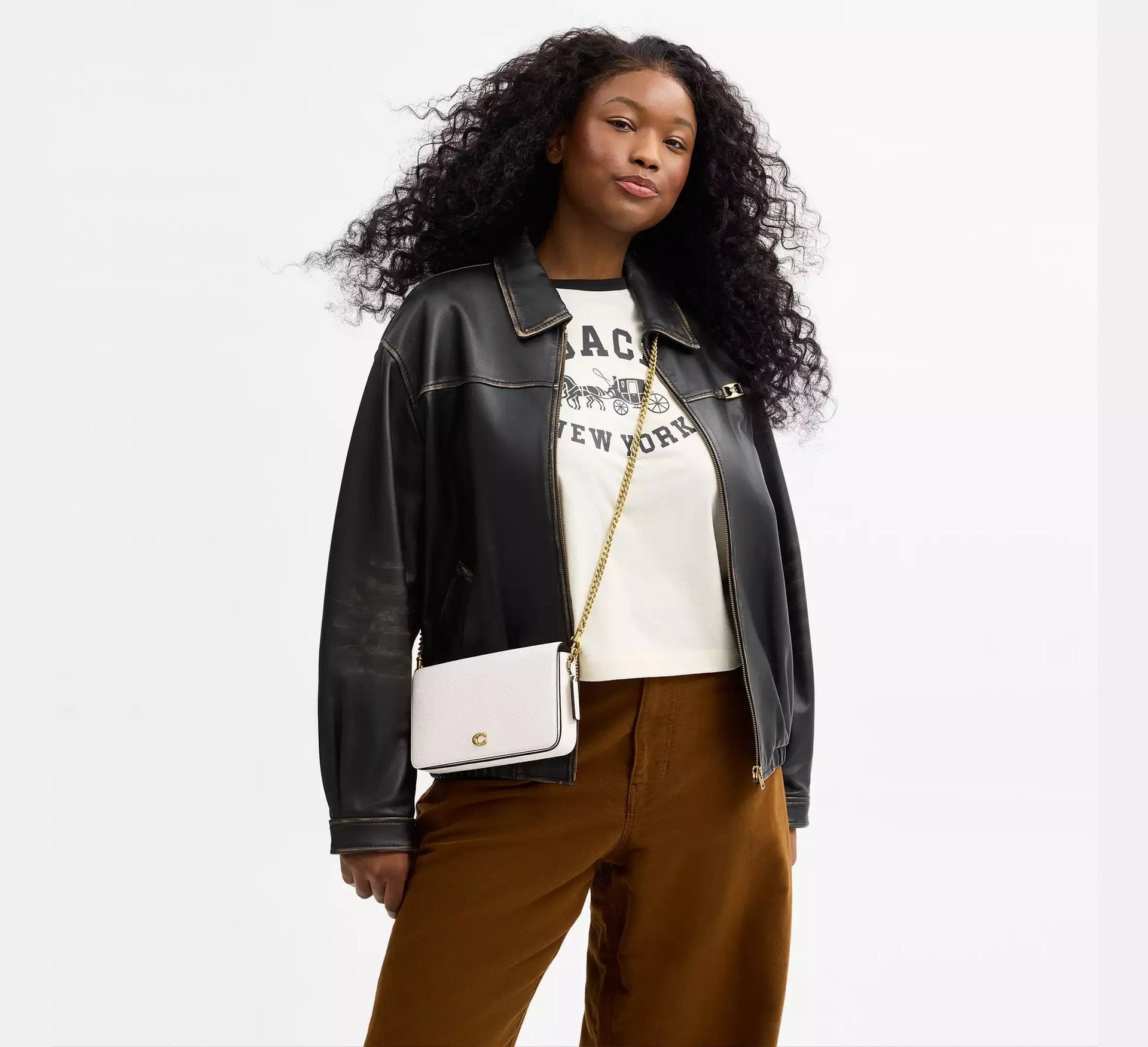 Coach Mila Crossbody Bag With Signature SEZON – Brass/Chalk - Sneaker Türkiye
