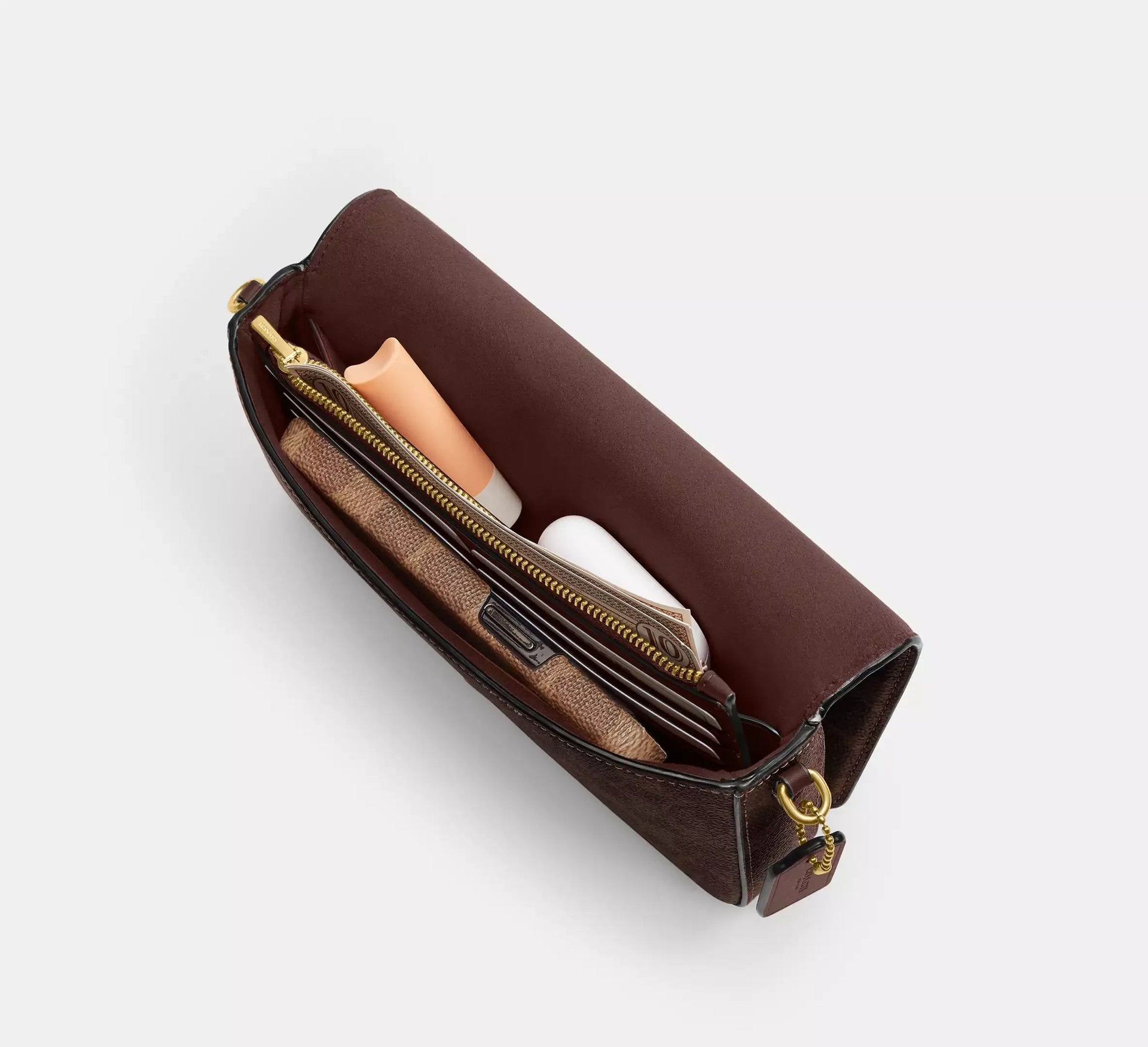 Coach Mila Crossbody Bag In Signature SEZON – Brass/Maple - Sneaker Türkiye