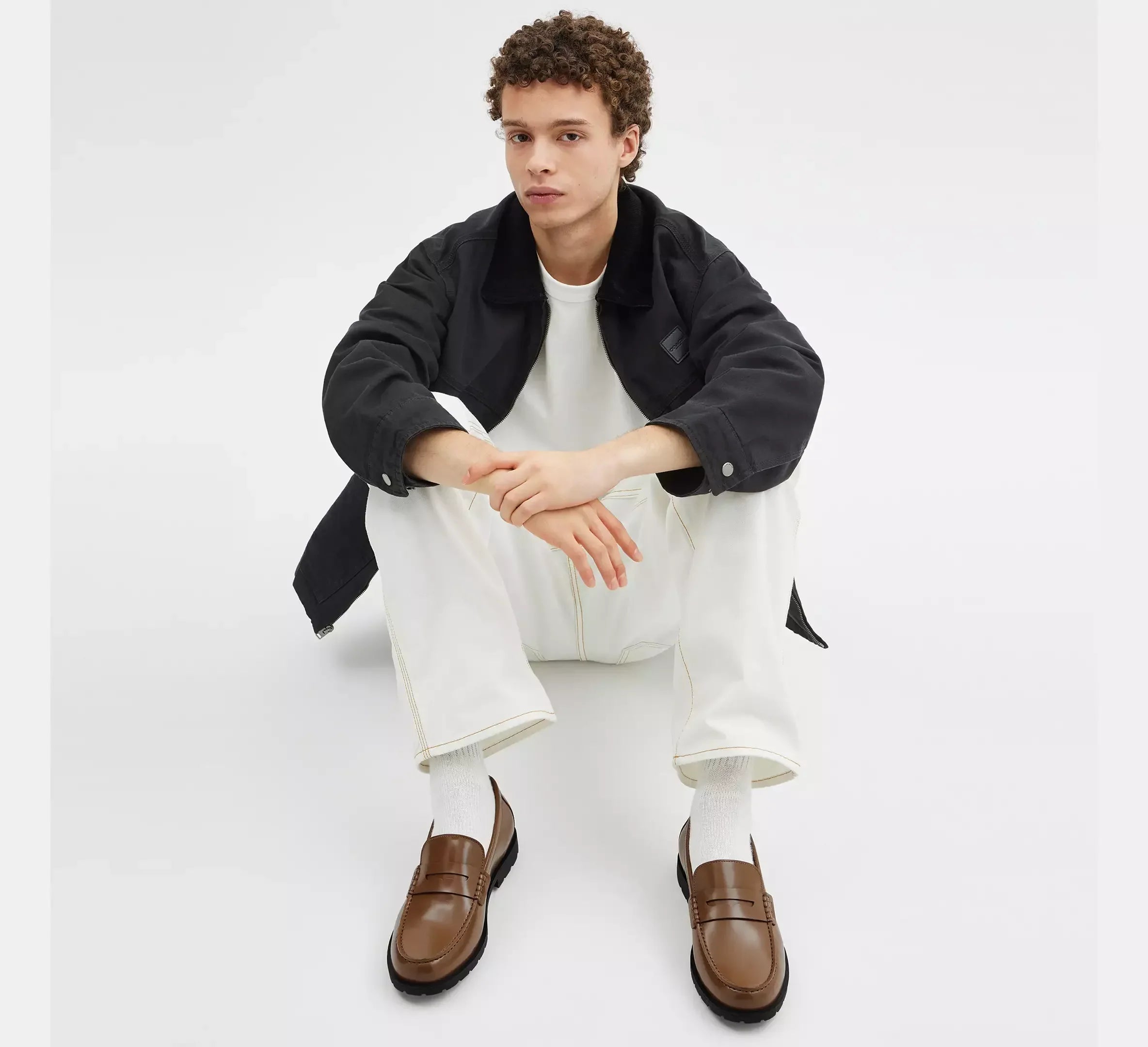 Coach Men’s Reagan Penny Loafer – Dark Stone - Sneaker Türkiye
