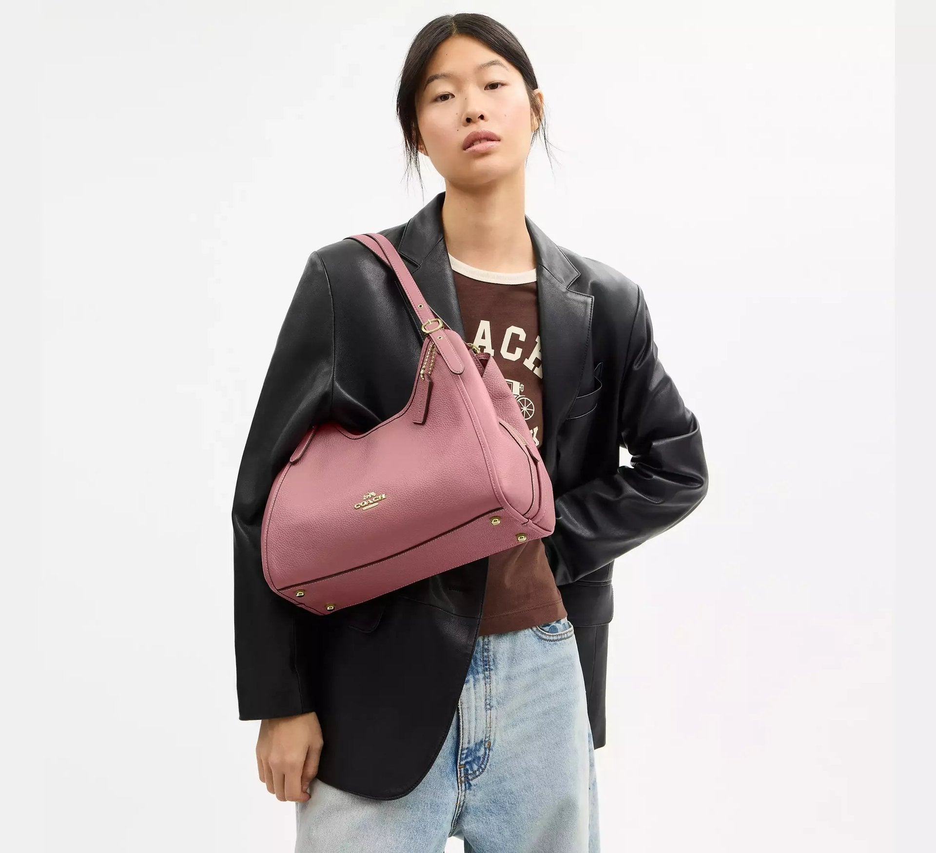 Coach Erin Shoulder Bag – Gold/Peony - Sneaker Türkiye