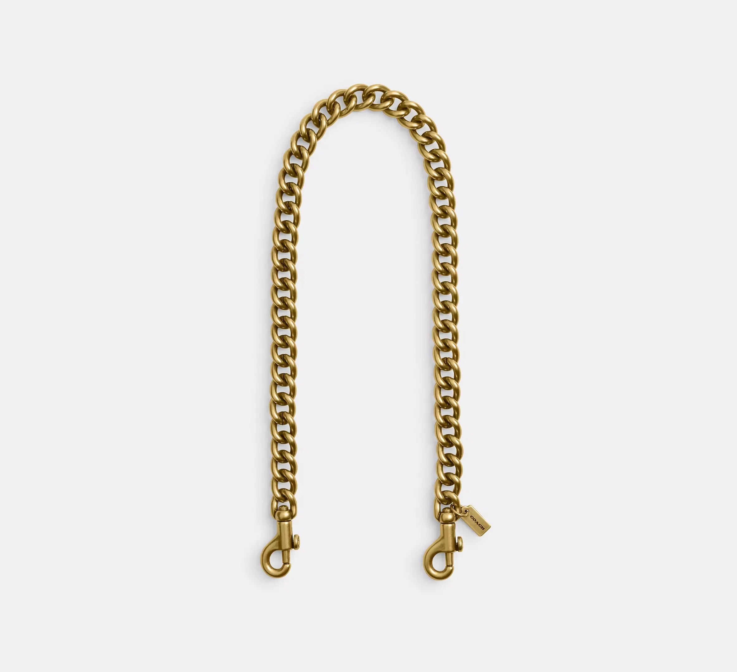 Coach Short Chunky Curb Chain Strap – Brass - Sneaker Türkiye