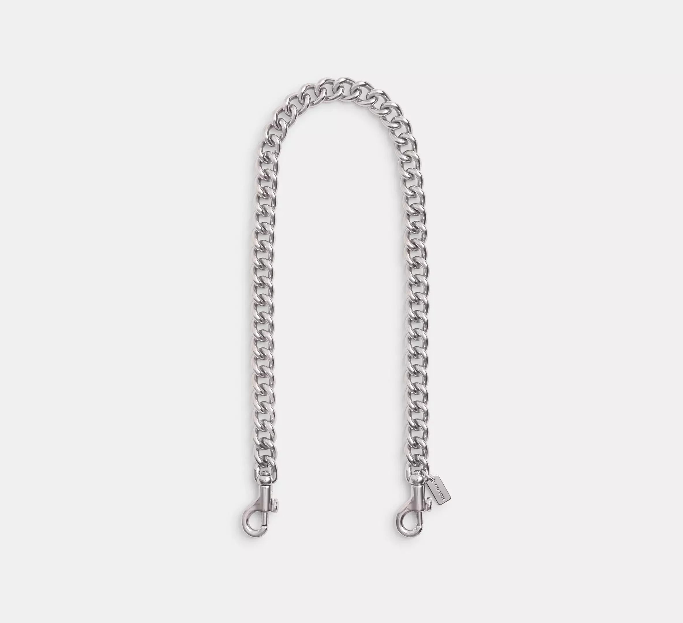 Coach Short Chunky Curb Chain Strap – Silver - Sneaker Türkiye