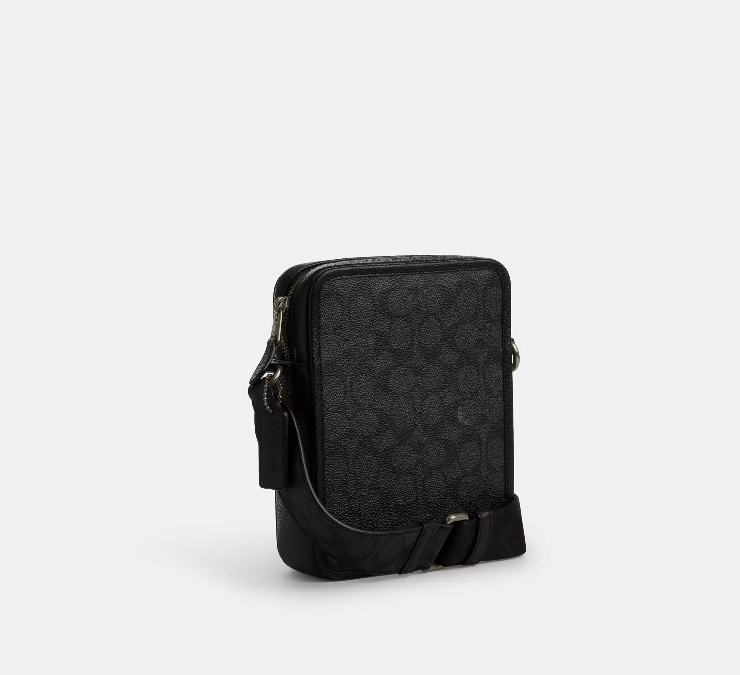 Coach Sullivan Crossbody Bag In Signature – Gunmetal/Charcoal/Black - Sneaker Türkiye