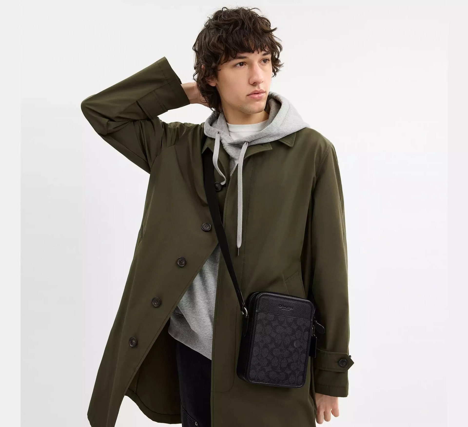 Coach Sullivan Crossbody Bag In Signature – Gunmetal/Charcoal/Black - Sneaker Türkiye