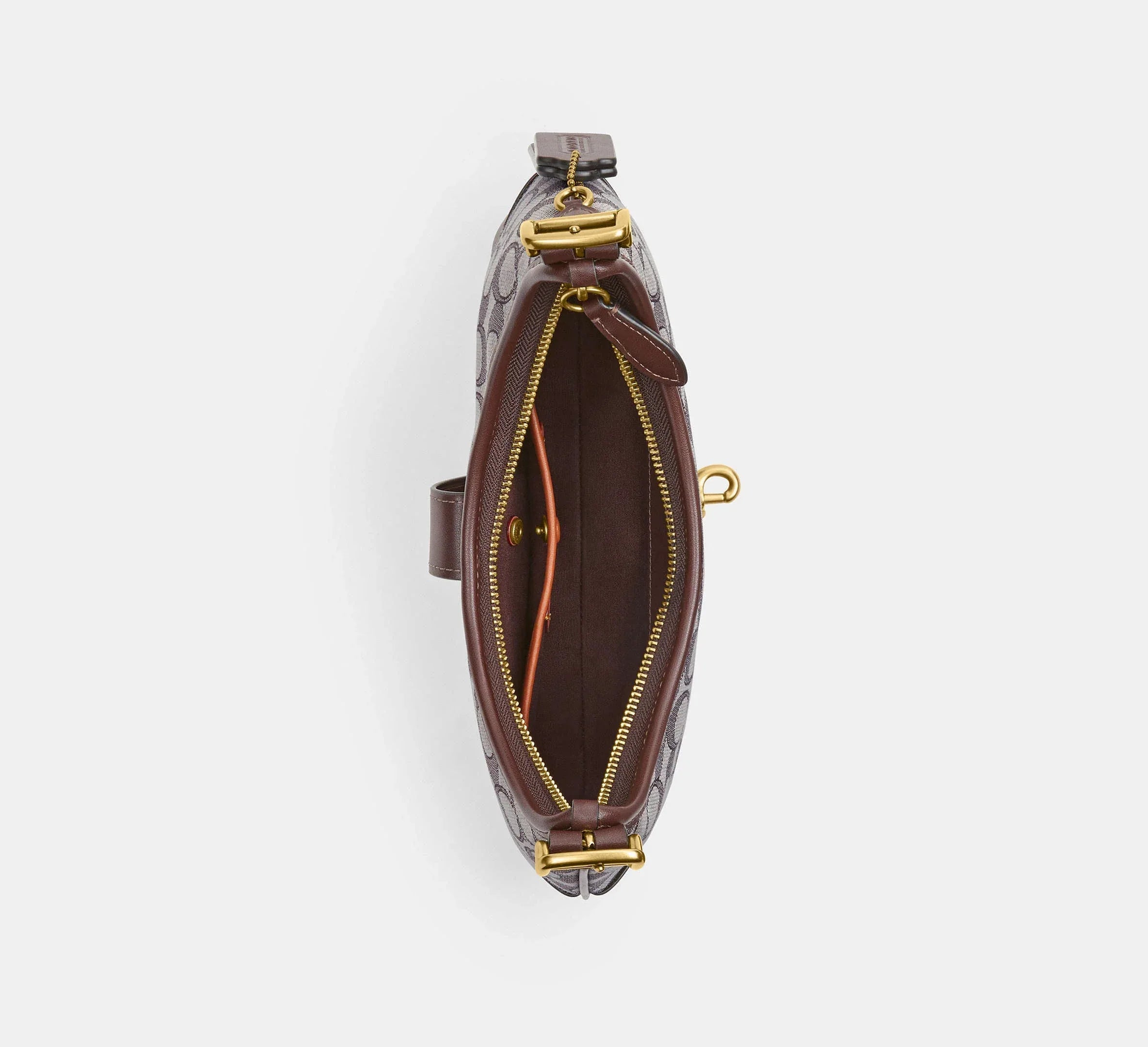 Coach Hamptons Hobo Bag In Signature Jacquard – Brass/Oak Maple - Sneaker Türkiye