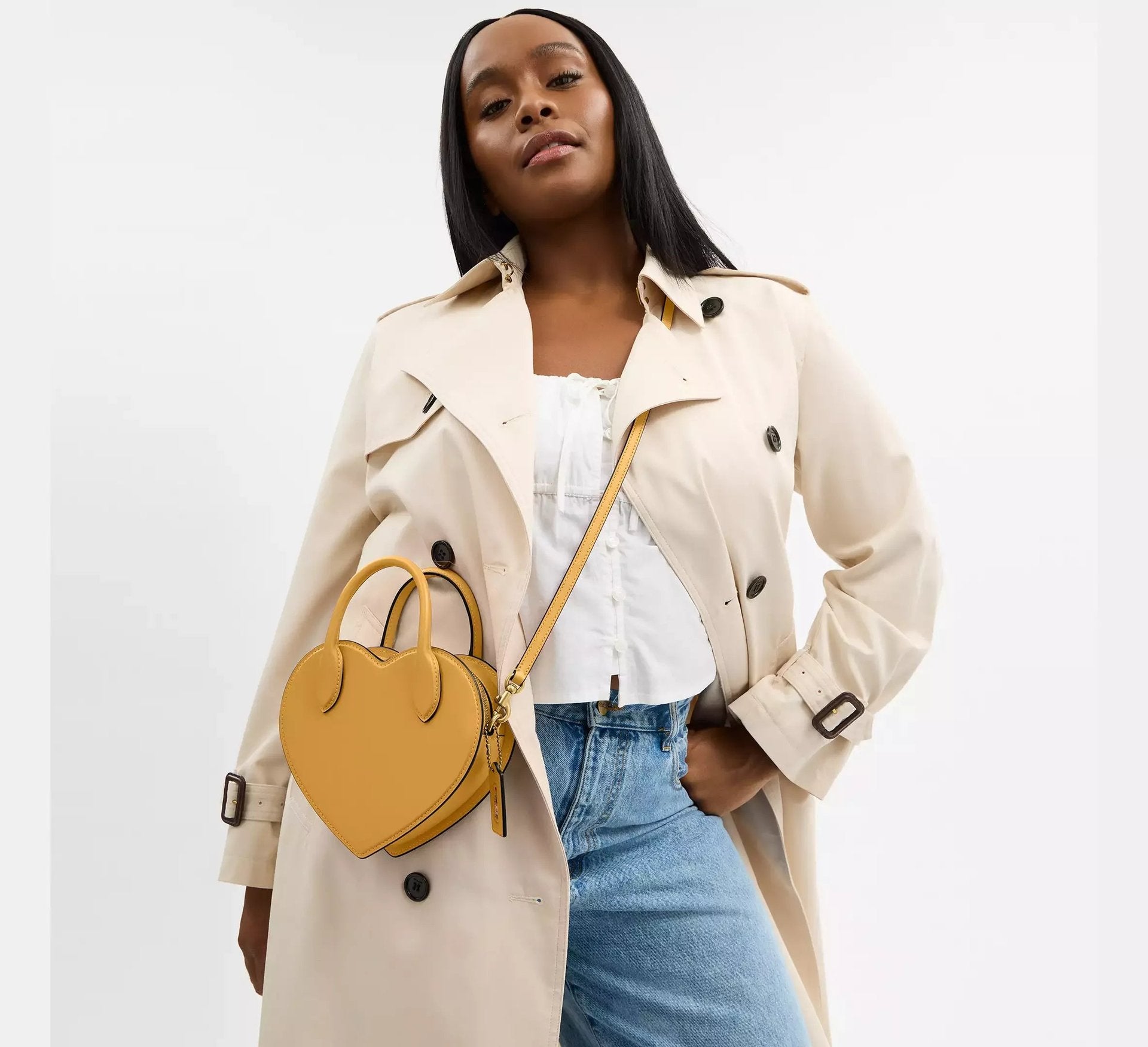 Coach Heart Bag – Brass/Honeycomb - Sneaker Türkiye