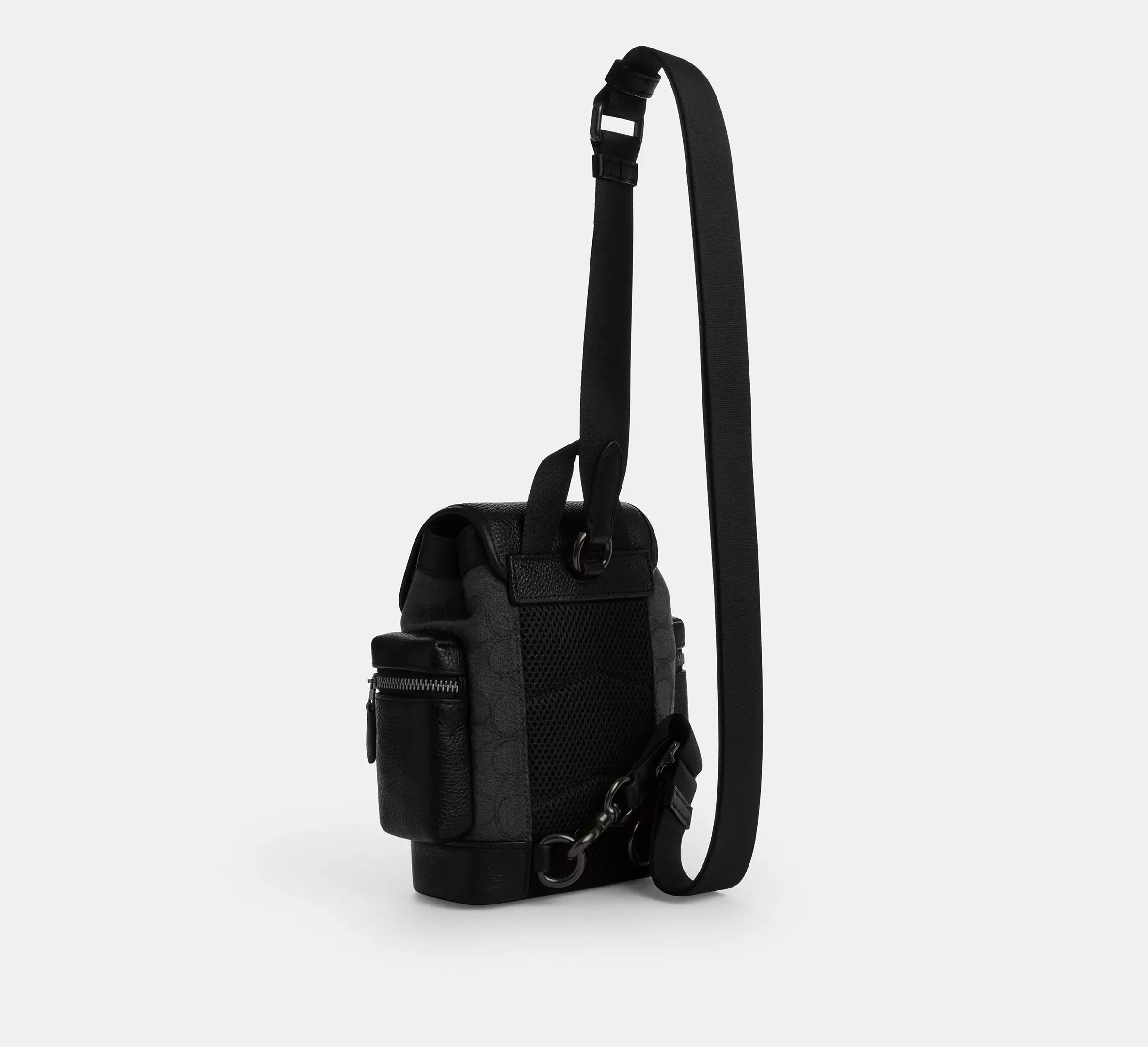 Coach Sprint Sling Pack In Signature Jacquard – Black Copper/Black - Sneaker Türkiye
