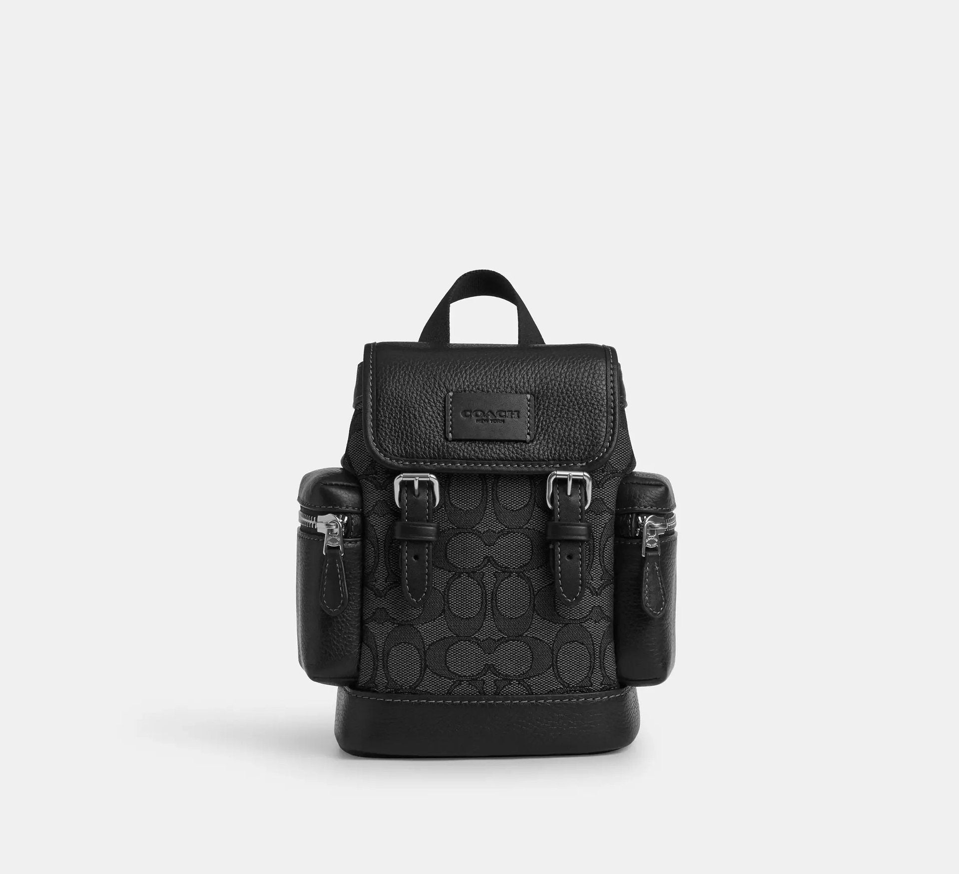 Coach Sprint Sling Pack In Signature Jacquard – Silver/Charcoal/Black - Sneaker Türkiye