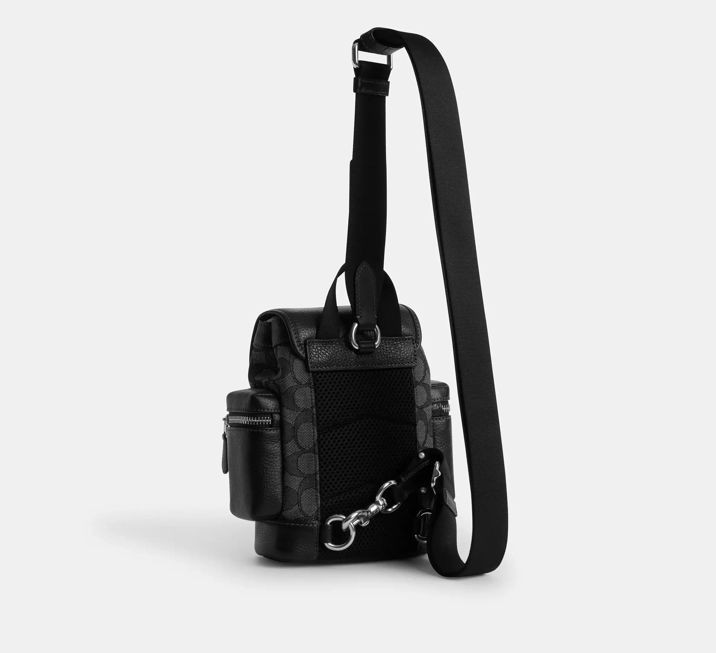 Coach Sprint Sling Pack In Signature Jacquard – Silver/Charcoal/Black - Sneaker Türkiye