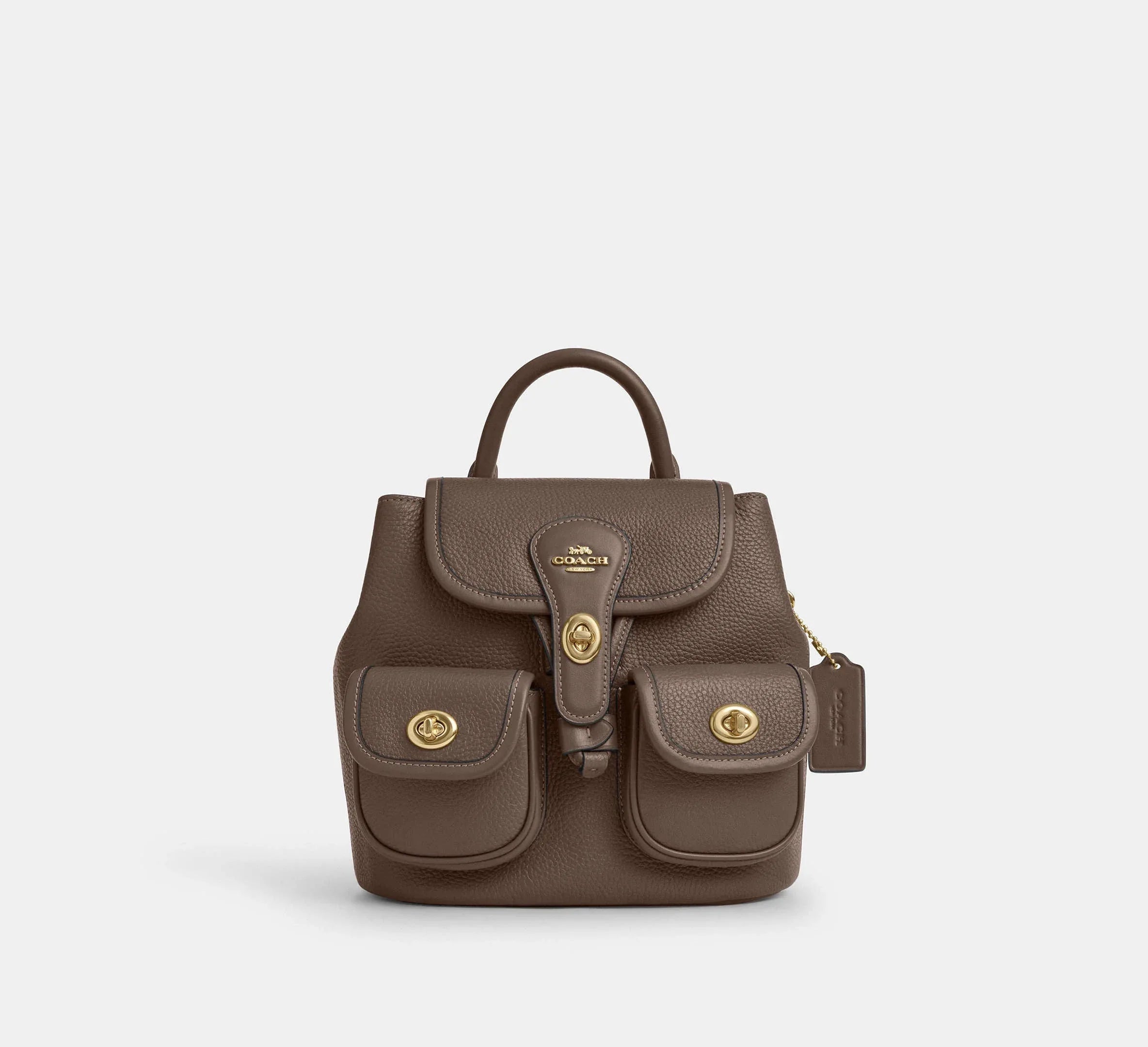 Coach Hadley Backpack – Gold/Dark Stone - Sneaker Türkiye
