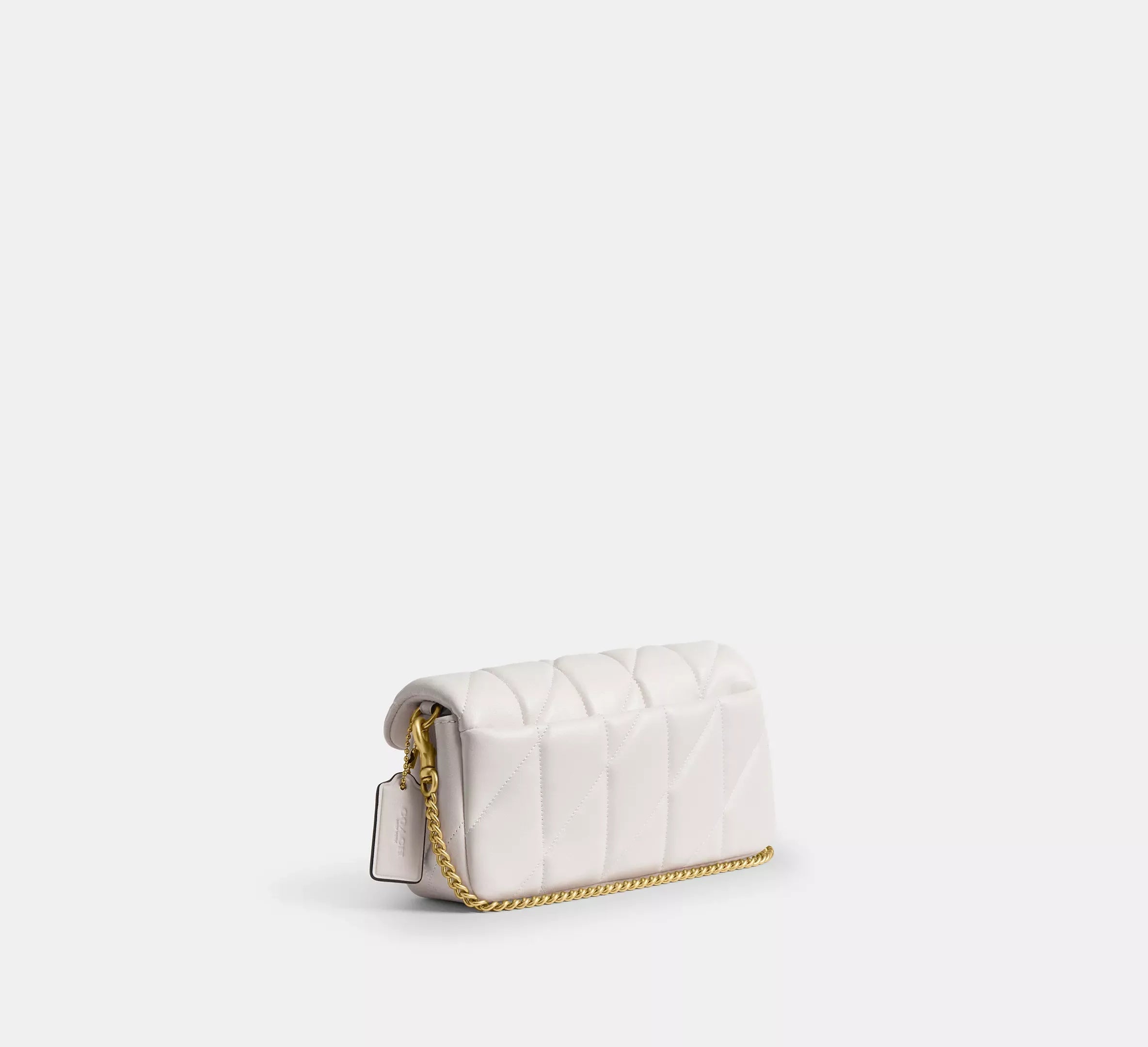 Coach Tabby Chain Crossbody Bag 19 With Quilting – Smooth Leather/Brass/Chalk - Sneaker Türkiye