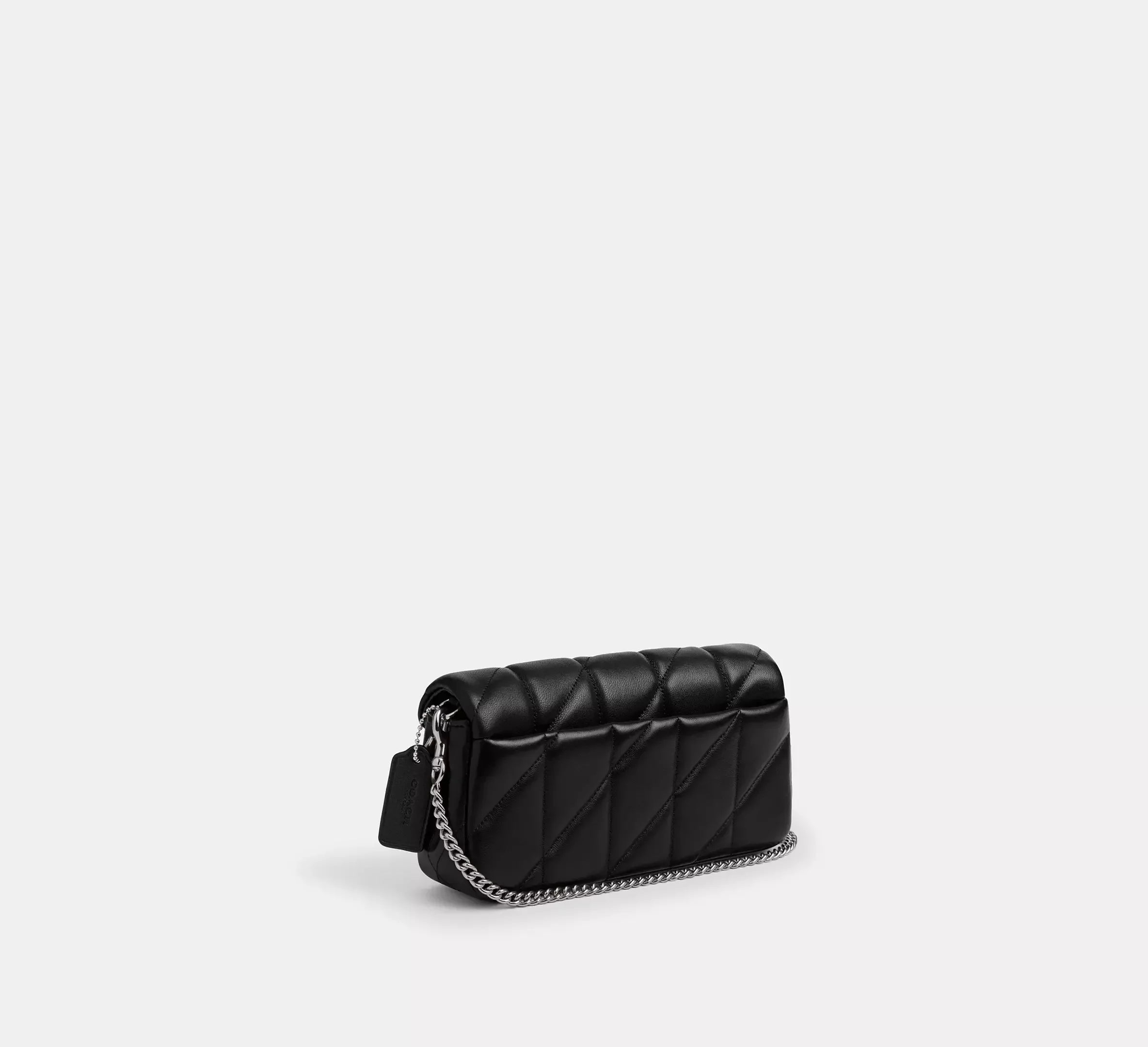 Coach Tabby Chain Crossbody Bag 19 With Quilting – Smooth Leather/Silver/Black - Sneaker Türkiye