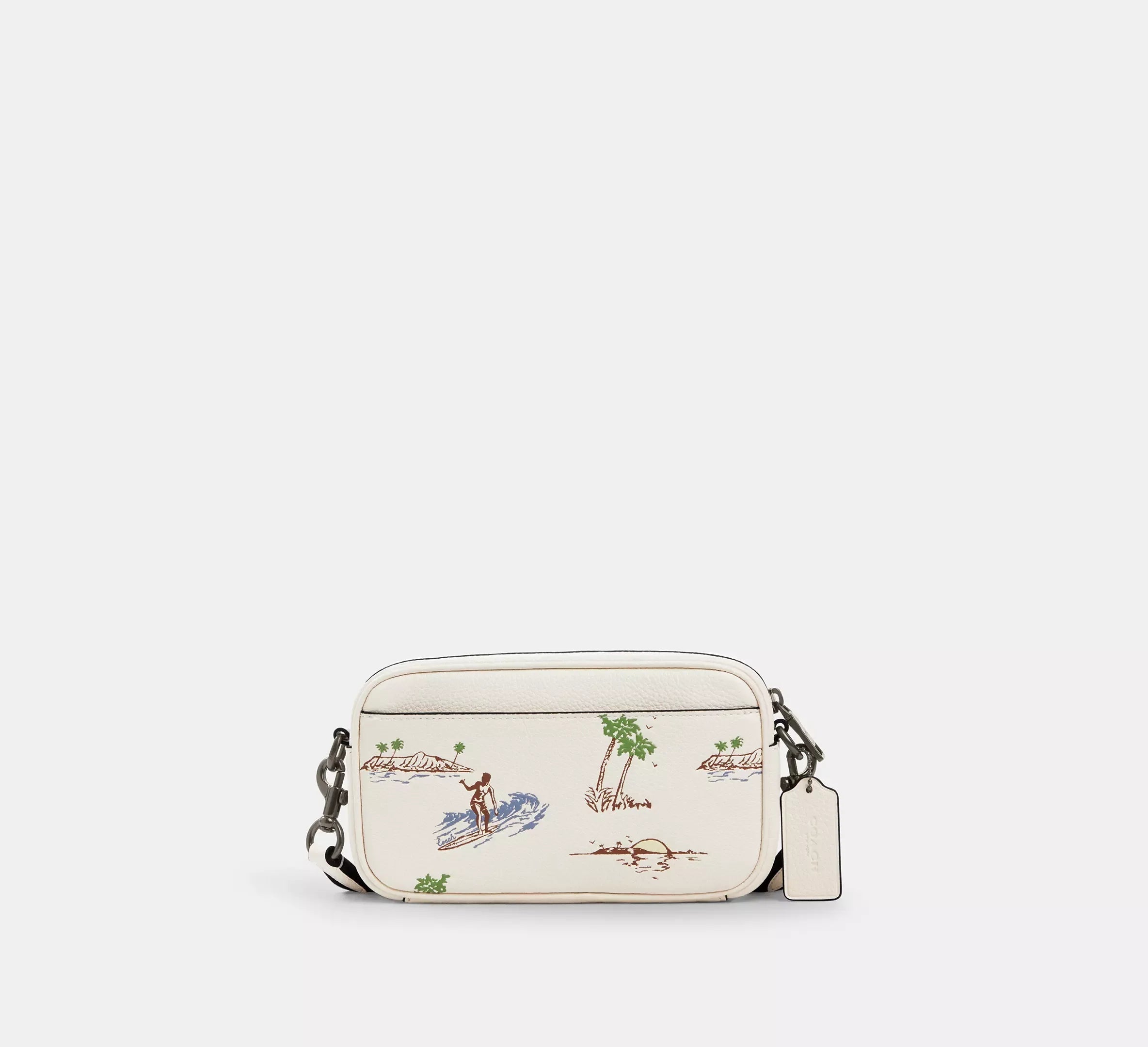 Coach Jayden Crossbody Bag With Surf Print – Gunmetal/Chalk Multi - Sneaker Türkiye