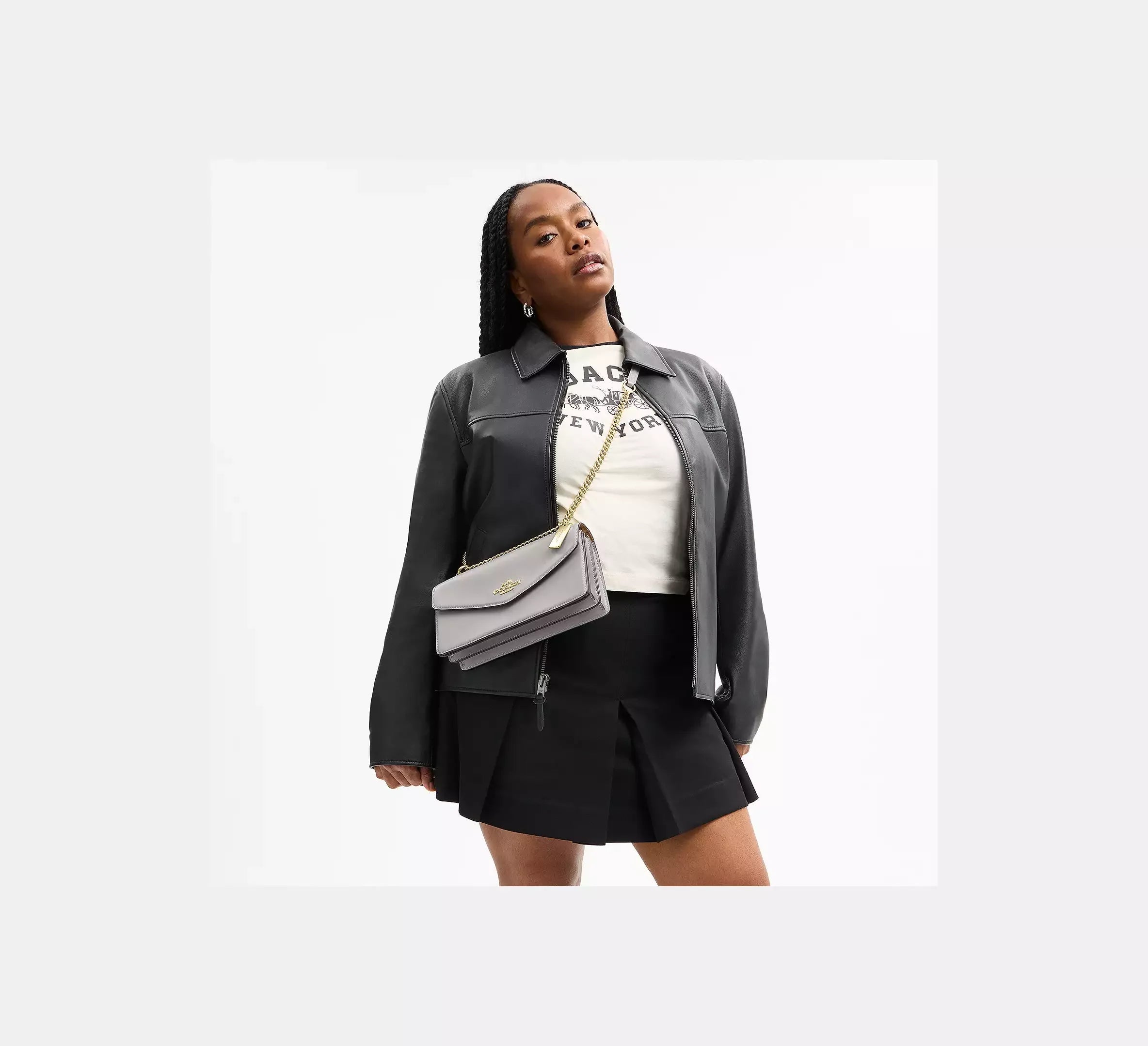 Coach Klare Envelope Crossbody Bag – Gold/Dove Grey - Sneaker Türkiye