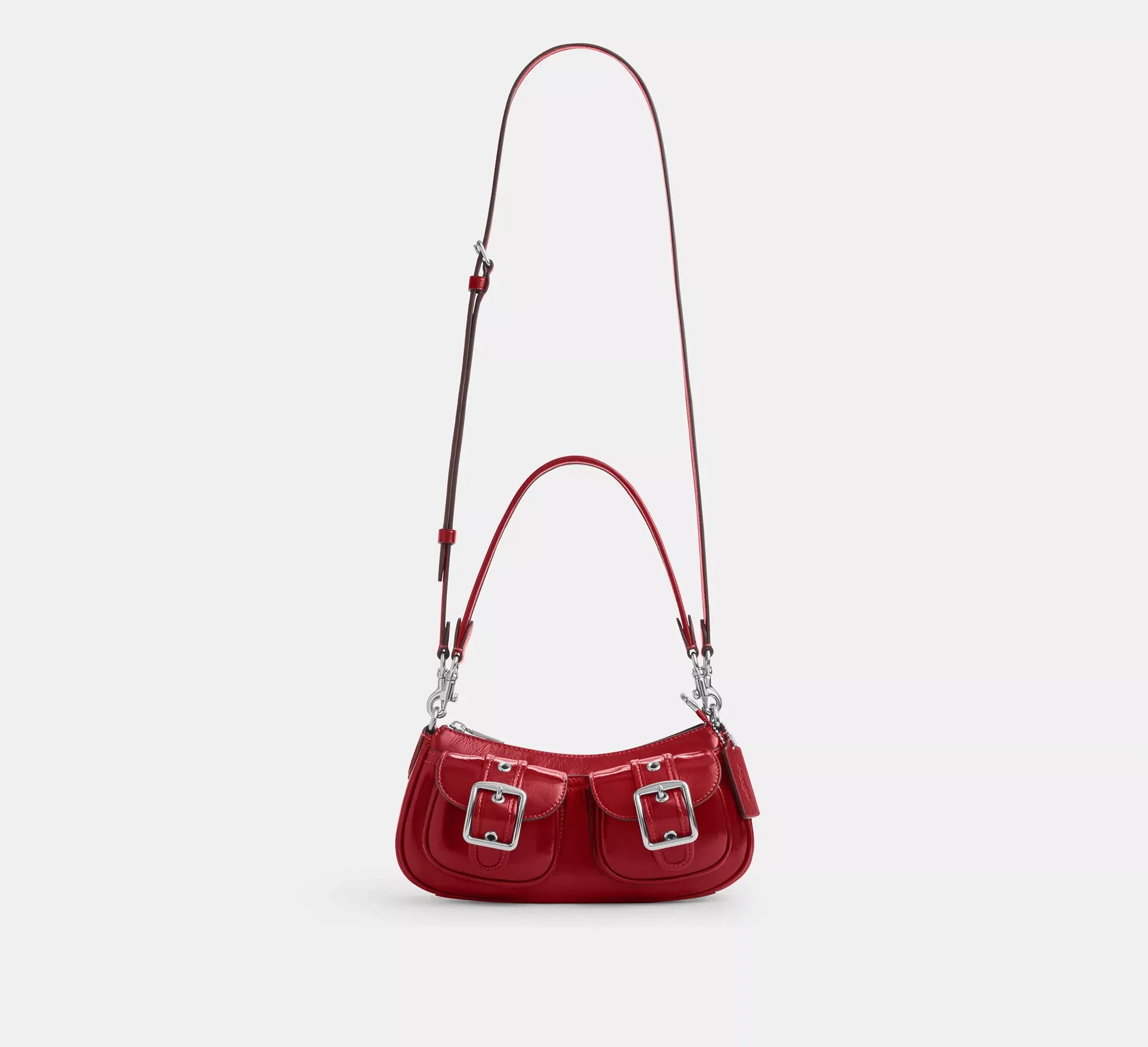 Coach Ashton Bag – Silver/Dark Cardinal - Sneaker Türkiye