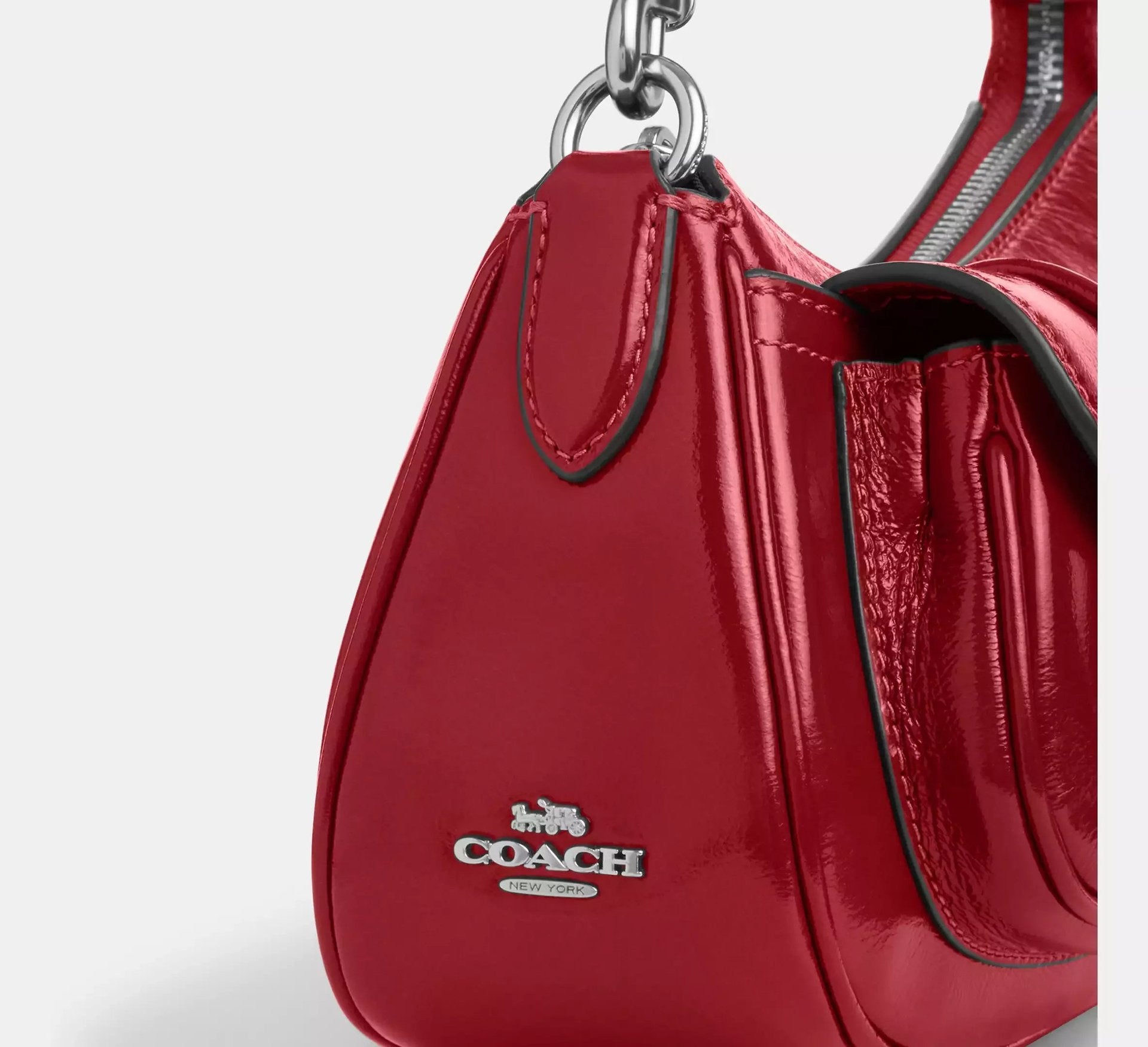 Coach Ashton Bag – Silver/Dark Cardinal - Sneaker Türkiye