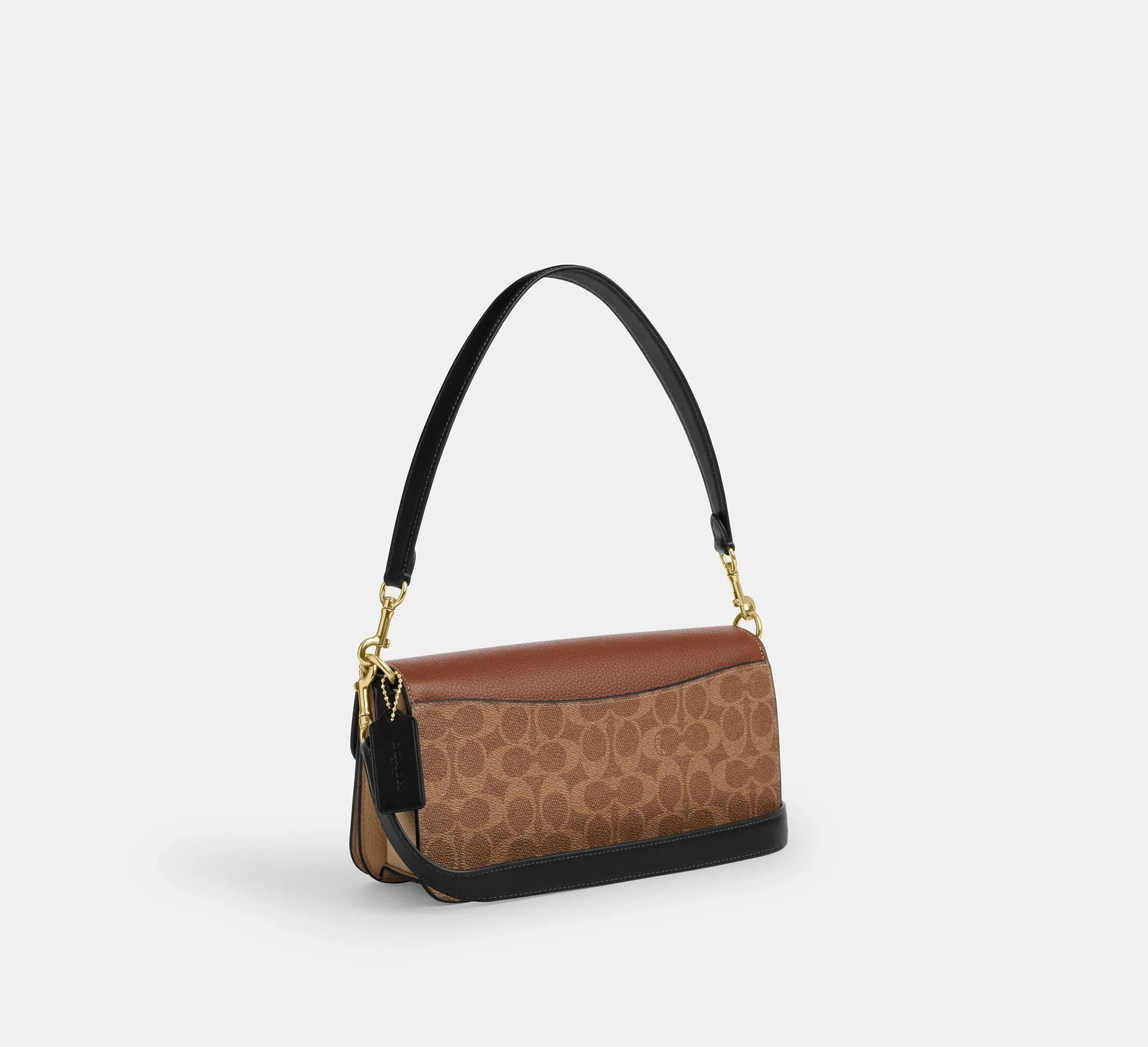 Coach Morgan Shoulder Bag In Colorblock Signature – Gold/Tan Multi - Sneaker Türkiye